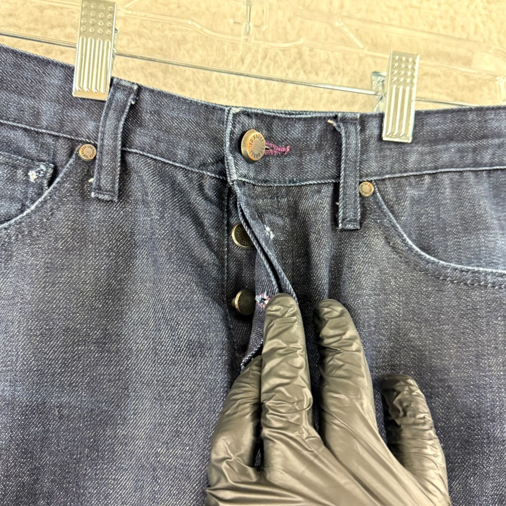 Ted Baker Ted Baker Jeans Mens Size 30 Blue Denim Dark Wash Slim Straight Casual Designer Jeans Size US 30 / EU 46 - 5 Thumbnail