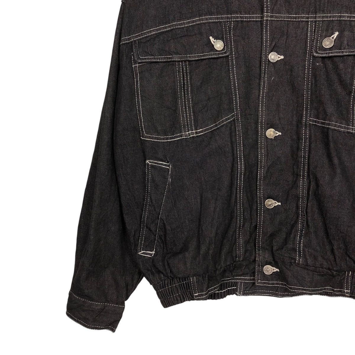 Japanese Brand 🔥VINTAGE CHORE BOMBER JACKET BORDER CARWIN ISSEY MIYAKE Size US M / EU 48-50 / 2 - 6 Thumbnail