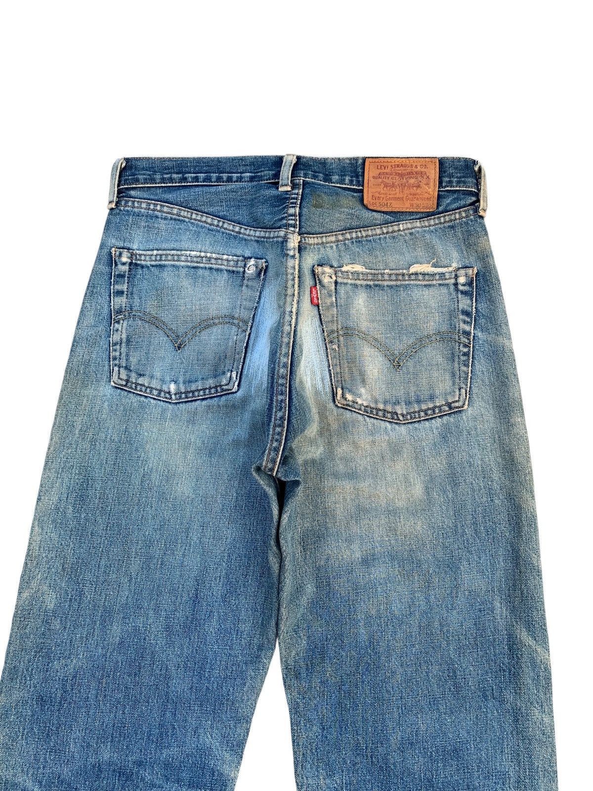 Levi's VINTAGE LEVIS 504Z BIG E TRASHER SELVEDGE DISTRESSED DENIM Size US 30 / EU 46 - 8 Thumbnail