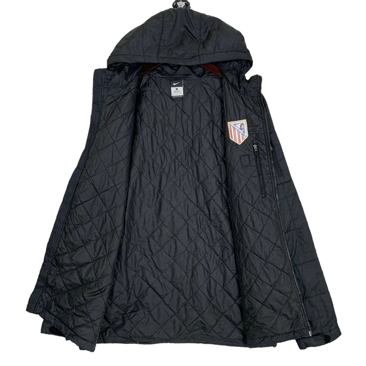 Nike Nike Atletico Madrid Soccer Quilted Hoodie Jacket Size L Size US L / EU 52-54 / 3 - 7 Thumbnail