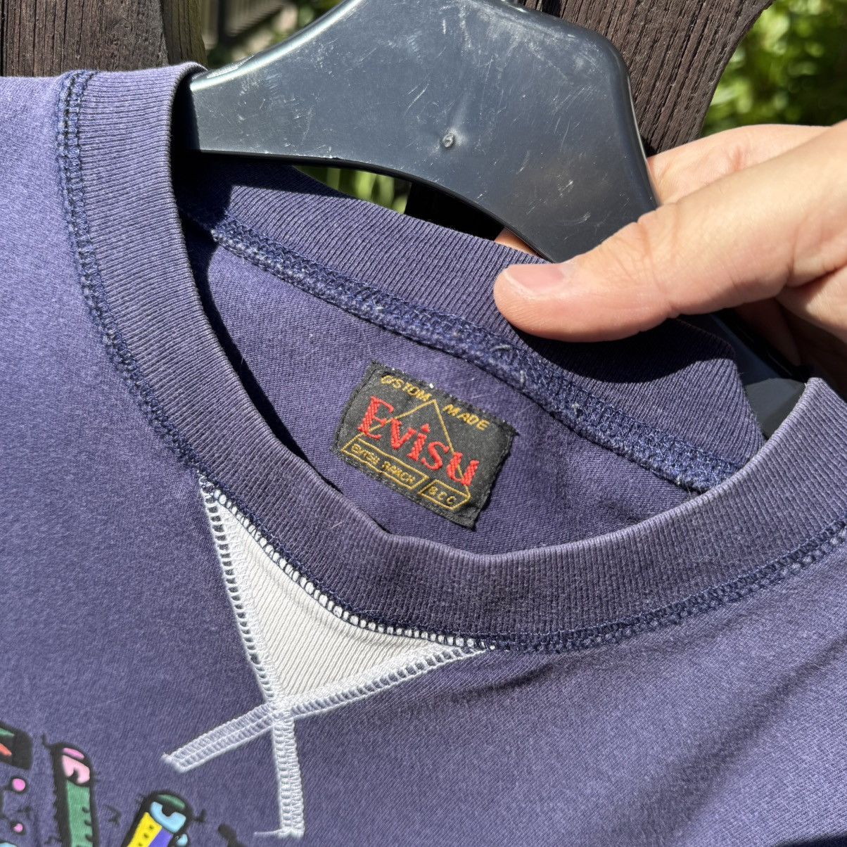 Evisu × Japanese Brand Evisu Vintage Washed Navy Logo T-shirt L Japanese brand Size US L / EU 52-54 / 3 - 12 Thumbnail
