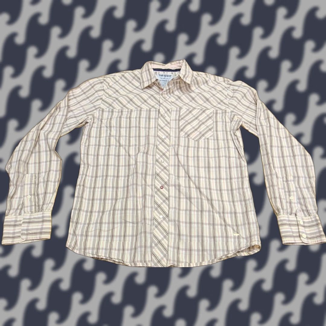 Levi's Levi's Shirt Mens Medium Plaid Multicolor Pearl Snaps Western Cotton Flannel Collared Point Sleeve Long Snap Regular Casual Size US M / EU 48-50 / 2 - 1 Thumbnail