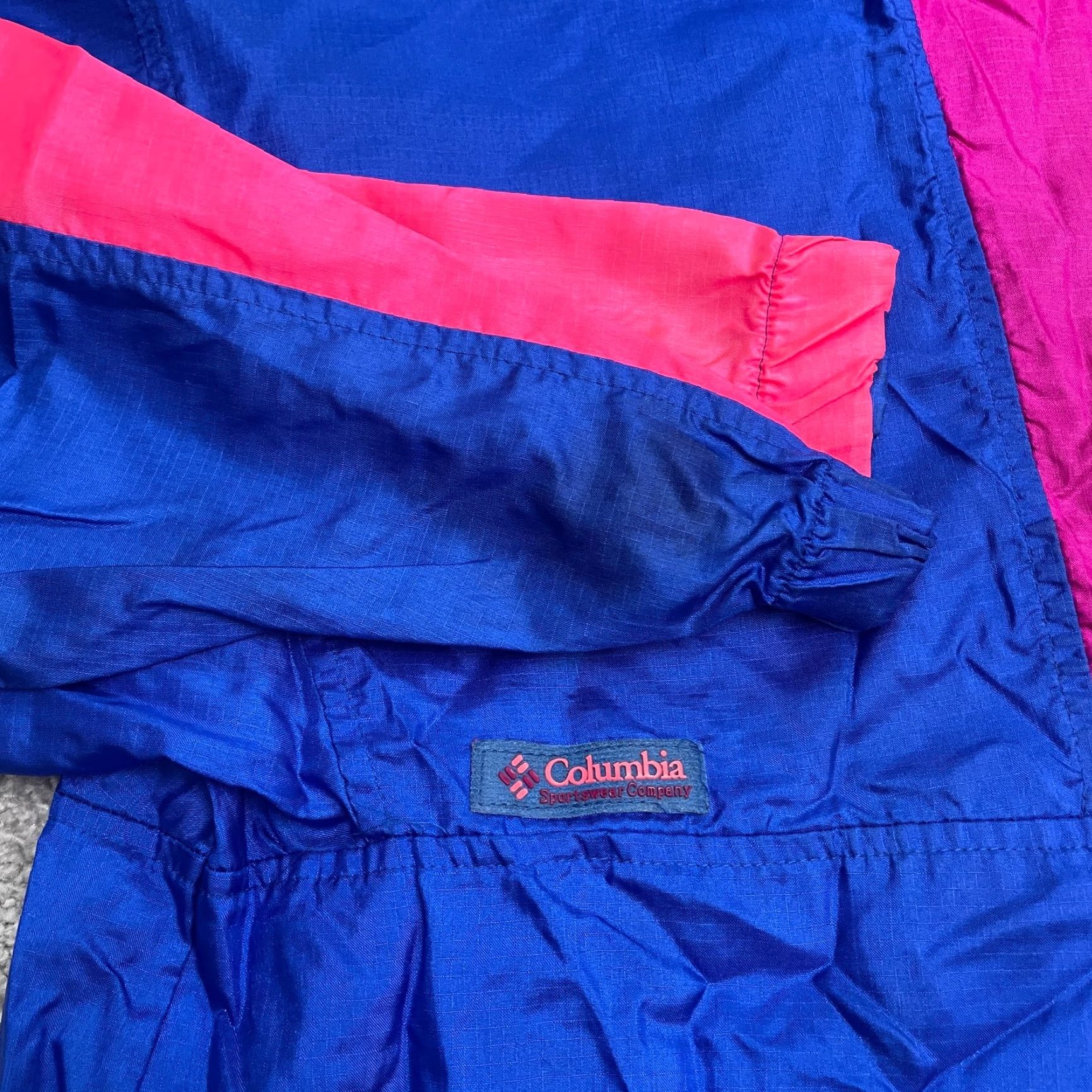 Pinko VINTAGE Columbia Windbreaker Jacket Womens Medium Blue Size M / US 6-8 / IT 42-44 - 5 Thumbnail