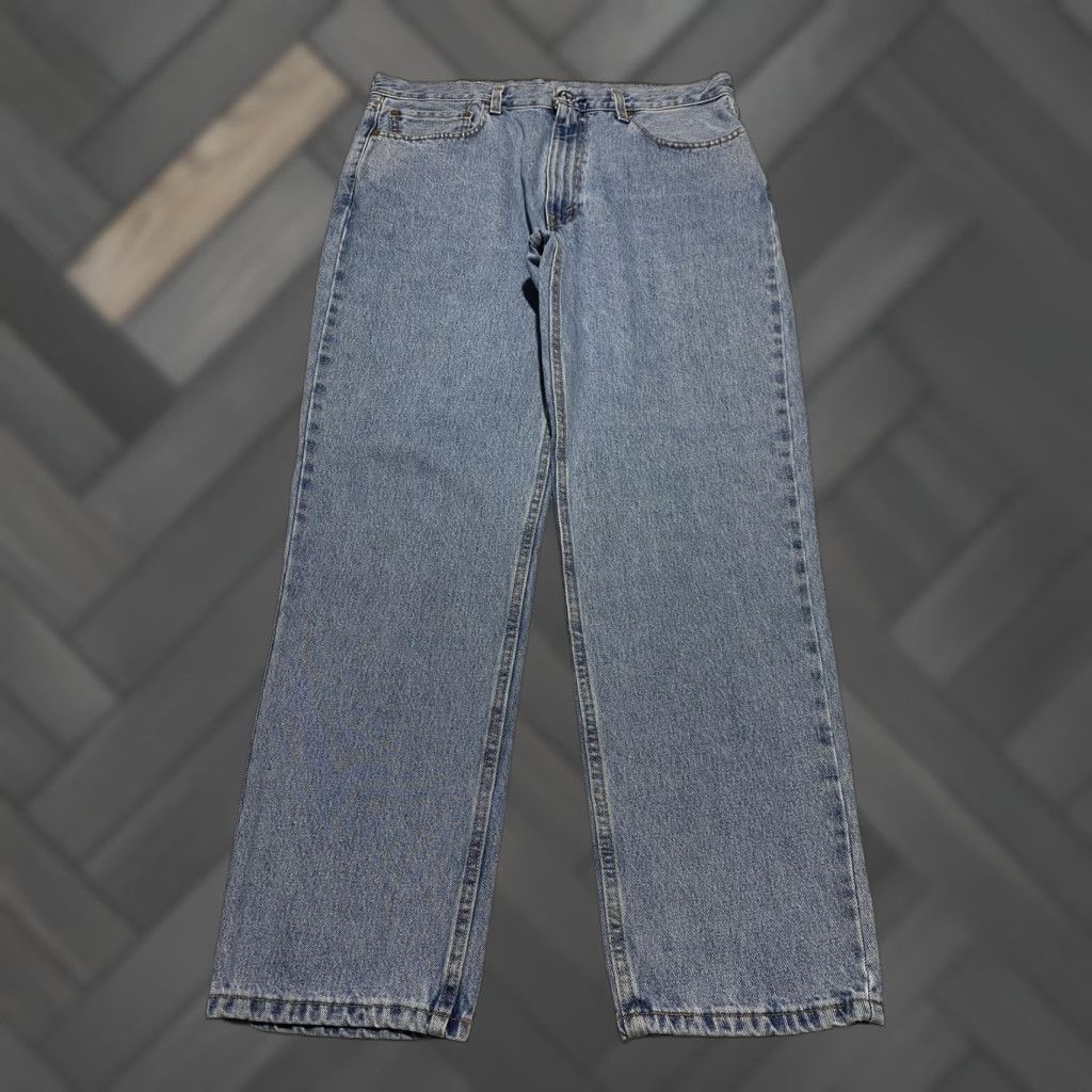 Levi's Levi's Jeans Mens Relaxed Levi's 550 36x32 Denim Medium Blue Cotton 5-Pocket Classic Zip Fly Mens Size US 36 / EU 52 - 1 Thumbnail