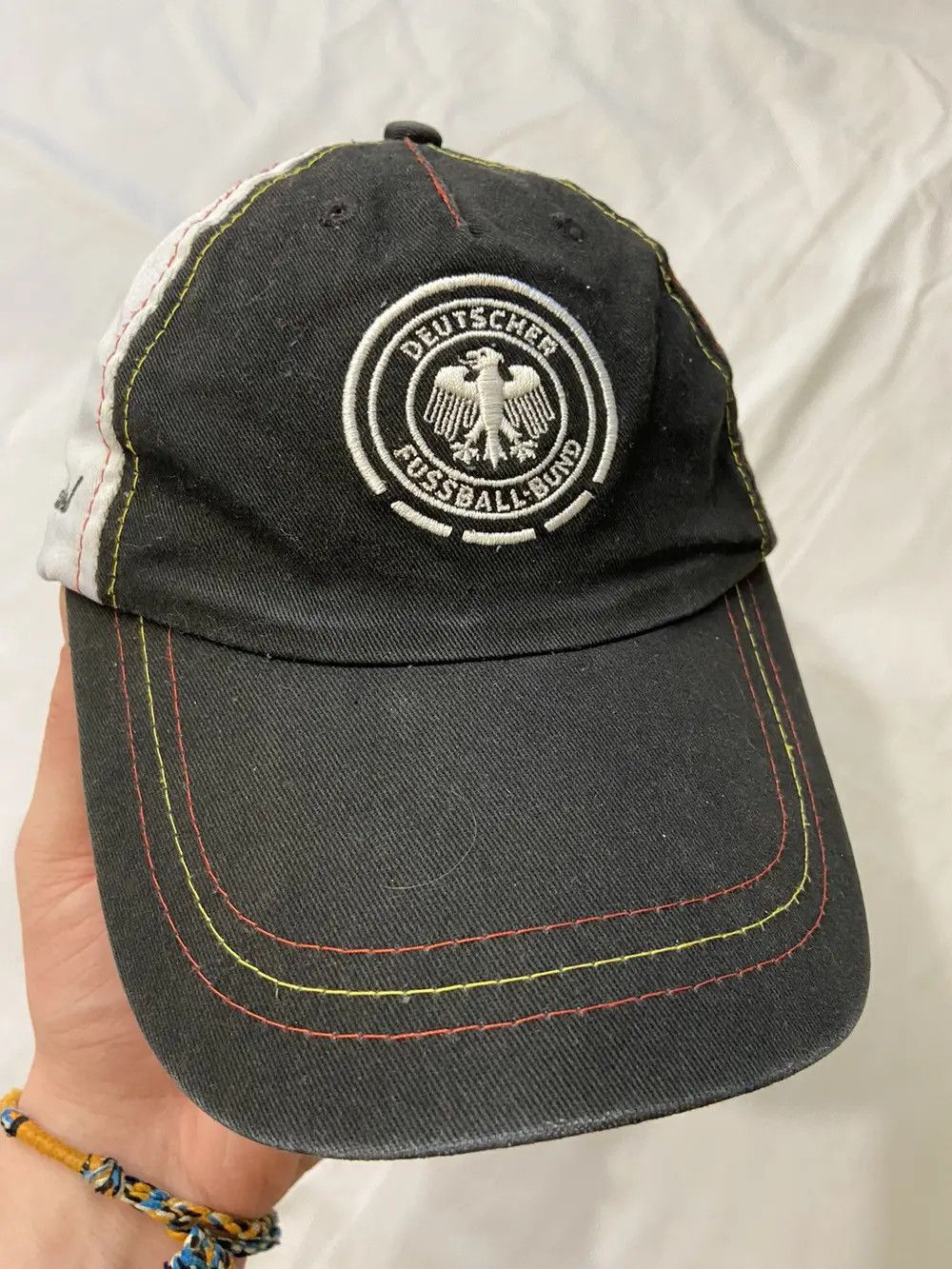 Vintage VINTAGE GERMANY SOCCER CAP Y2K HAT DEUTSCHER FUSSBALL BUND Size ONE SIZE - 11 Thumbnail