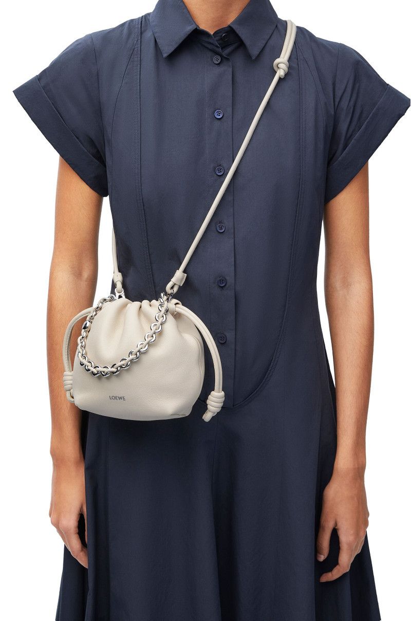 Loewe o1in1g0426 Size: OS/ Mini FlamencoPurse Bag in Sea Salt Size ONE SIZE - 3 Thumbnail