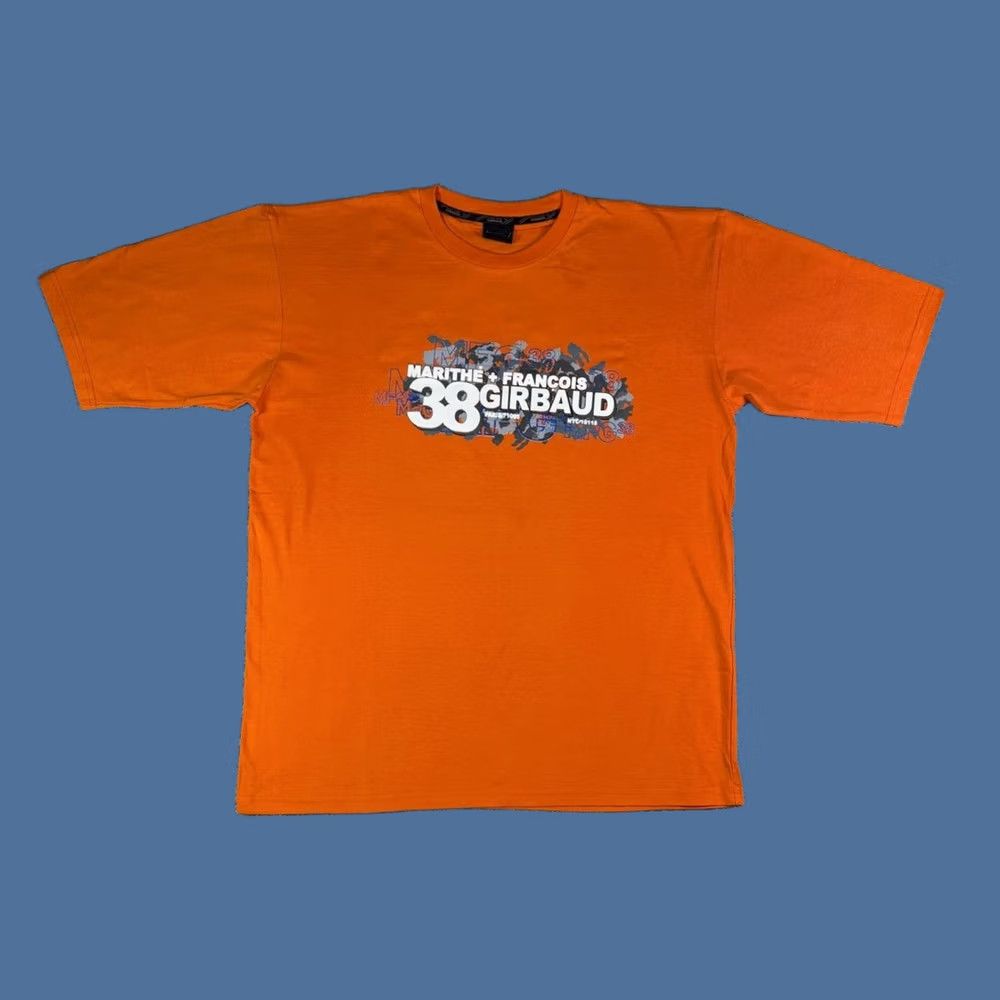 Vintage VINTAGE Marithe Francois Girbaud Orange Big 38 Graphic T-Shirt XXL Y2K Hip Hop Skate Mens Size US XXL / EU 58 / 5 - 1 Thumbnail