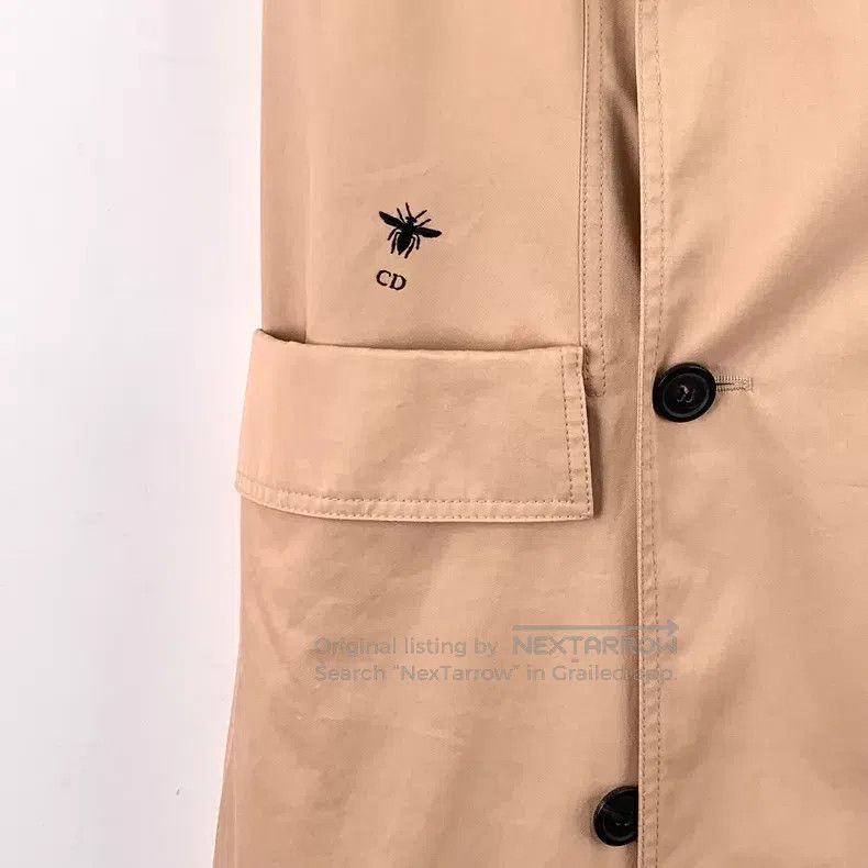 Dior Dior Brown cotton lapel double-breasted sleeveless windbre Size XS / US 0-2 / IT 36-38 - 4 Thumbnail
