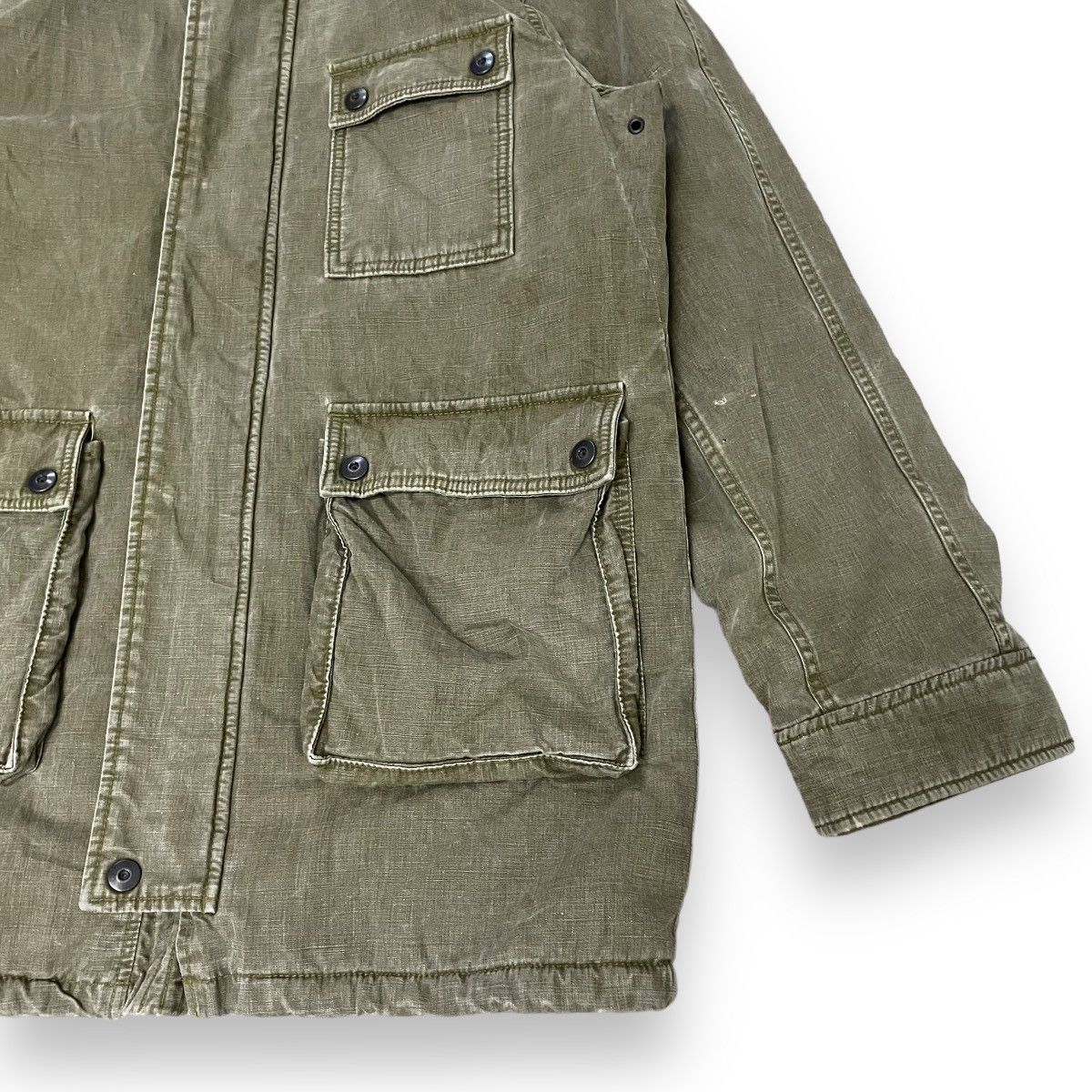 14th Addiction × Johnbull × Le Grande Bleu (L.G.B.) 🇯🇵 VINTAGE JOHN BULL MILITARY FUR SHERPA JACKET Size US L / EU 52-54 / 3 - 3 Thumbnail
