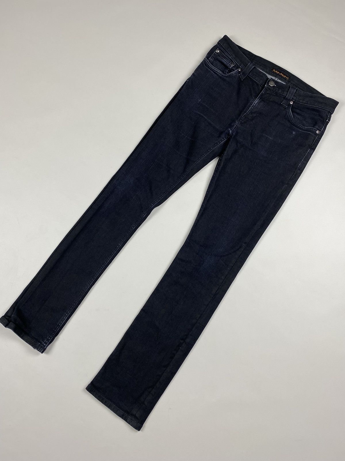 Nudie Jeans Nudie Jeans Co Tube Tom Org. Back In Black men’s jeans Size US 31 - 6 Thumbnail