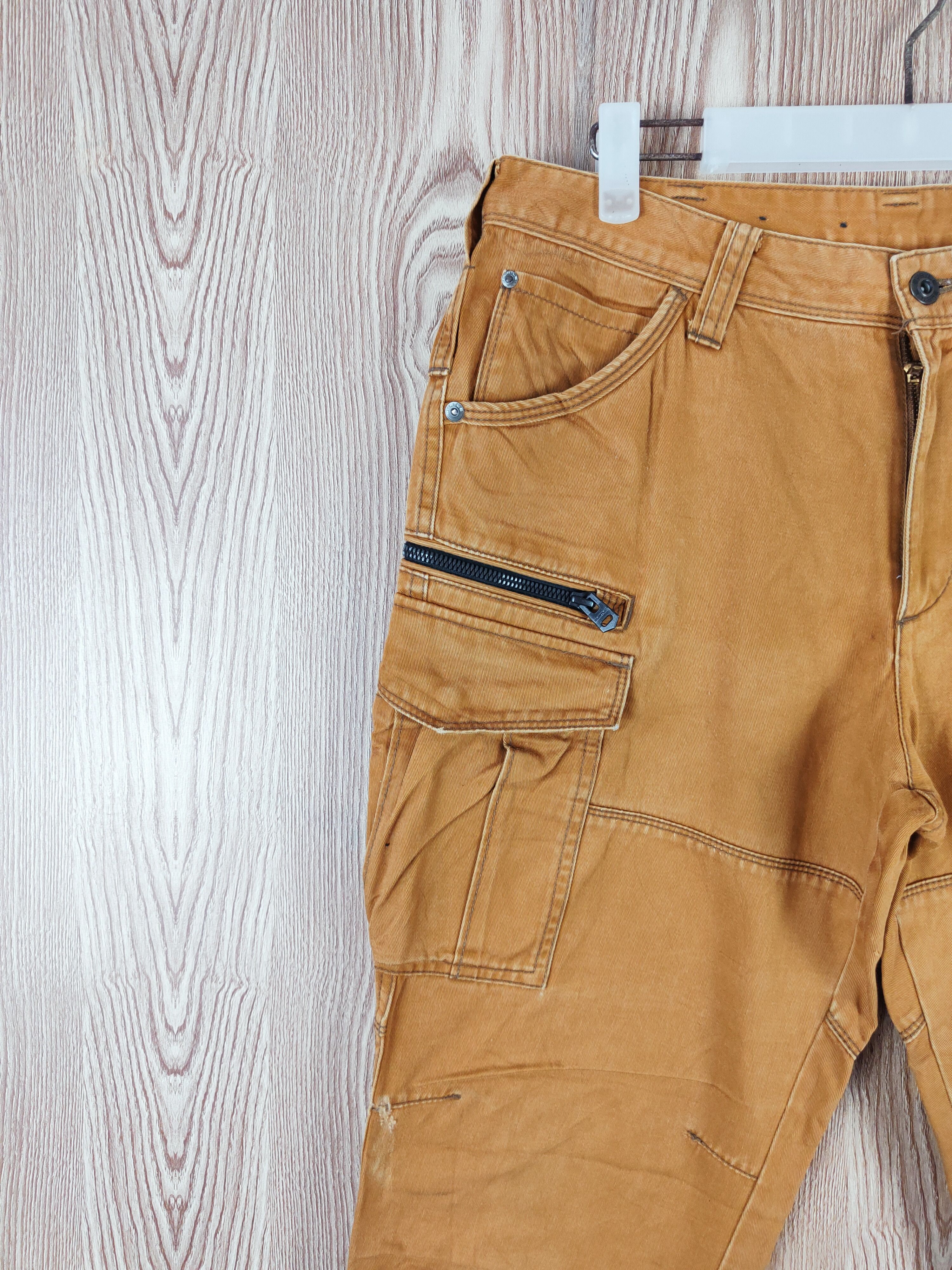 Japanese Brand Burtle Dark Orange Multipocket Tactical Cargo Pants #W240 Size US 30 / EU 46 - 4 Thumbnail
