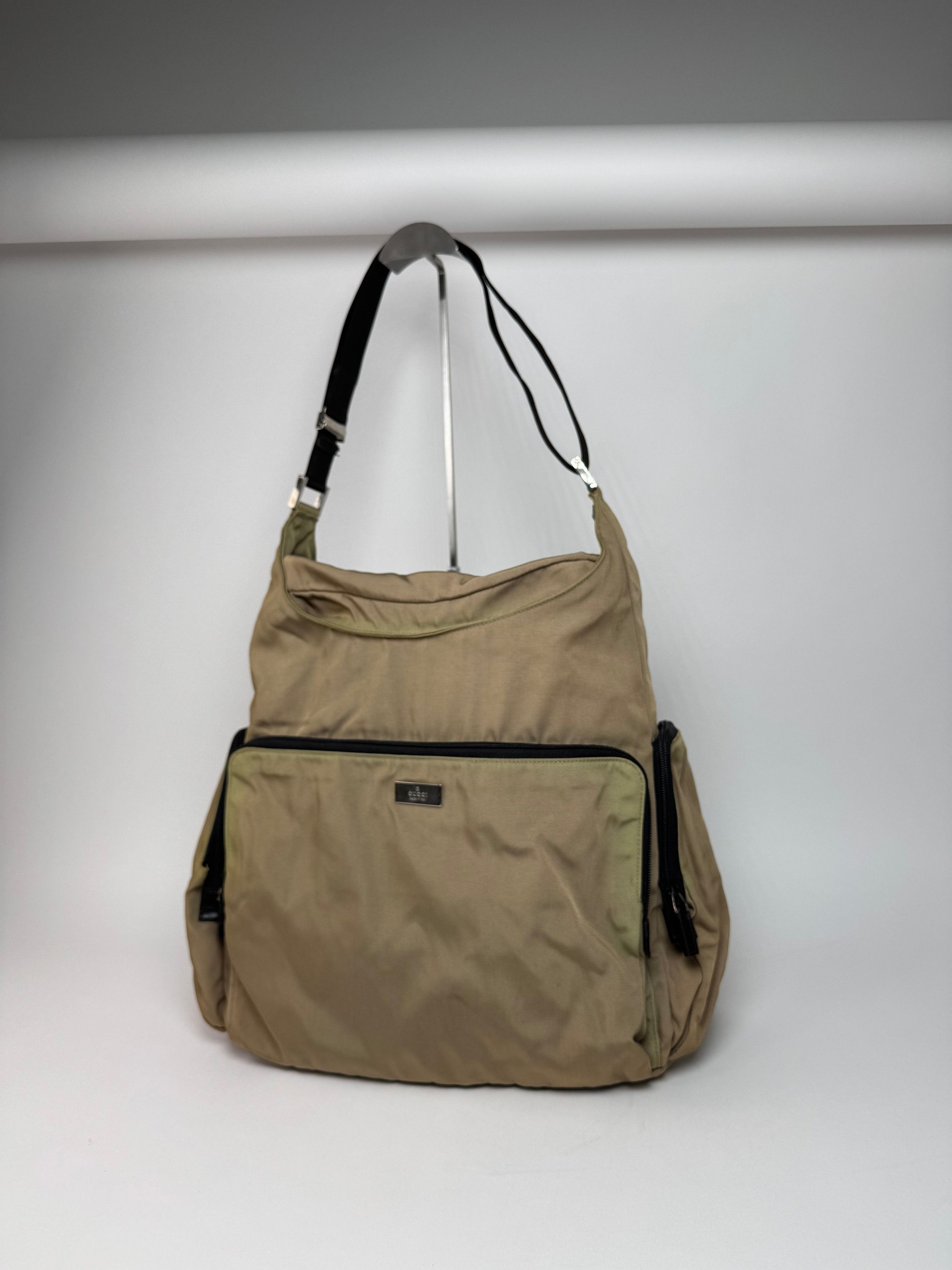 Gucci Vintage Canvas Bag Khaki Brown Size ONE SIZE - 1 Thumbnail