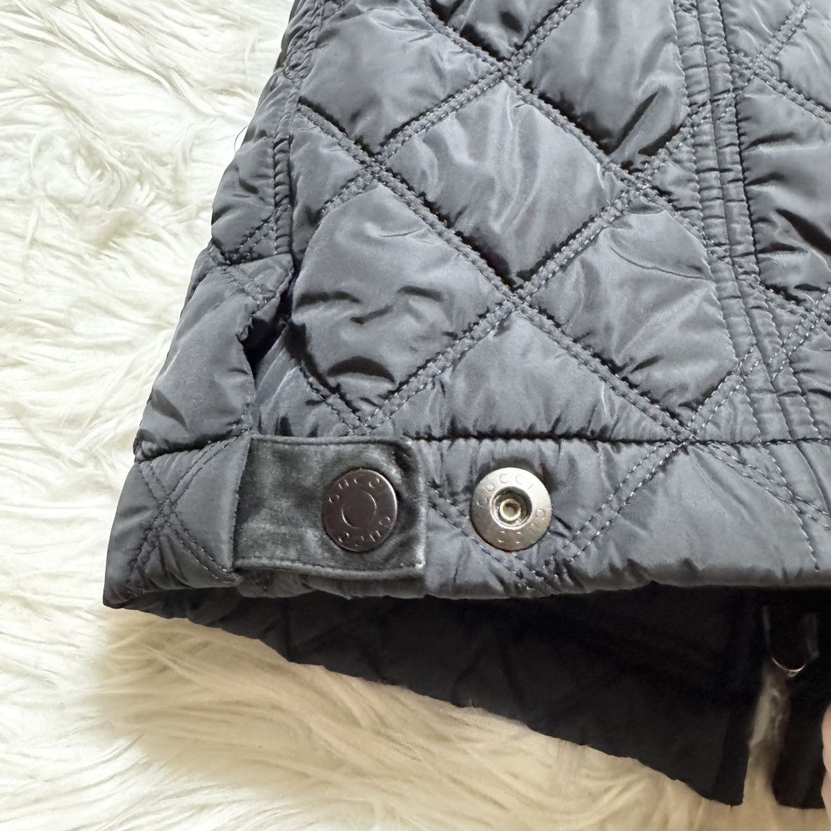 Gucci Gucci Runway Model Suede and Leather Quilted Nylon Jacket Size US M / EU 48-50 / 2 - 11 Thumbnail