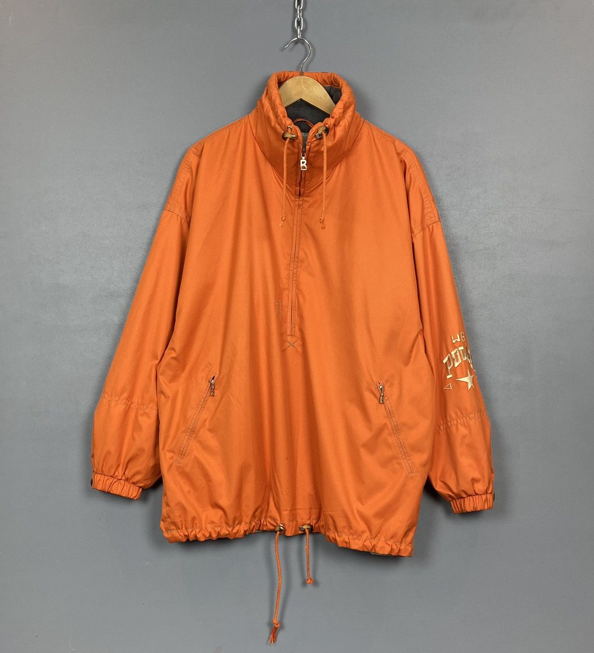 Vintage Patagonia 90's Mango Orange Partial Eclipse cheapest Fleece Jacket Made in USA