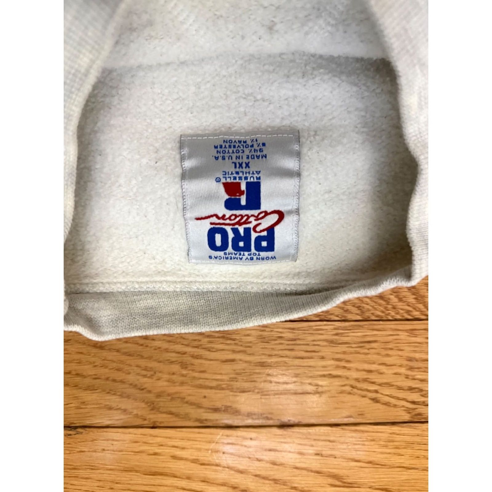 Vintage VINTAGE Russell Pro Cotton Mens 2XL Pullover Crew Neck USA Purdue Boilers Sweatshirt Gray University/Boilers Mens Size US XXL / EU 58 / 5 - 4 Thumbnail