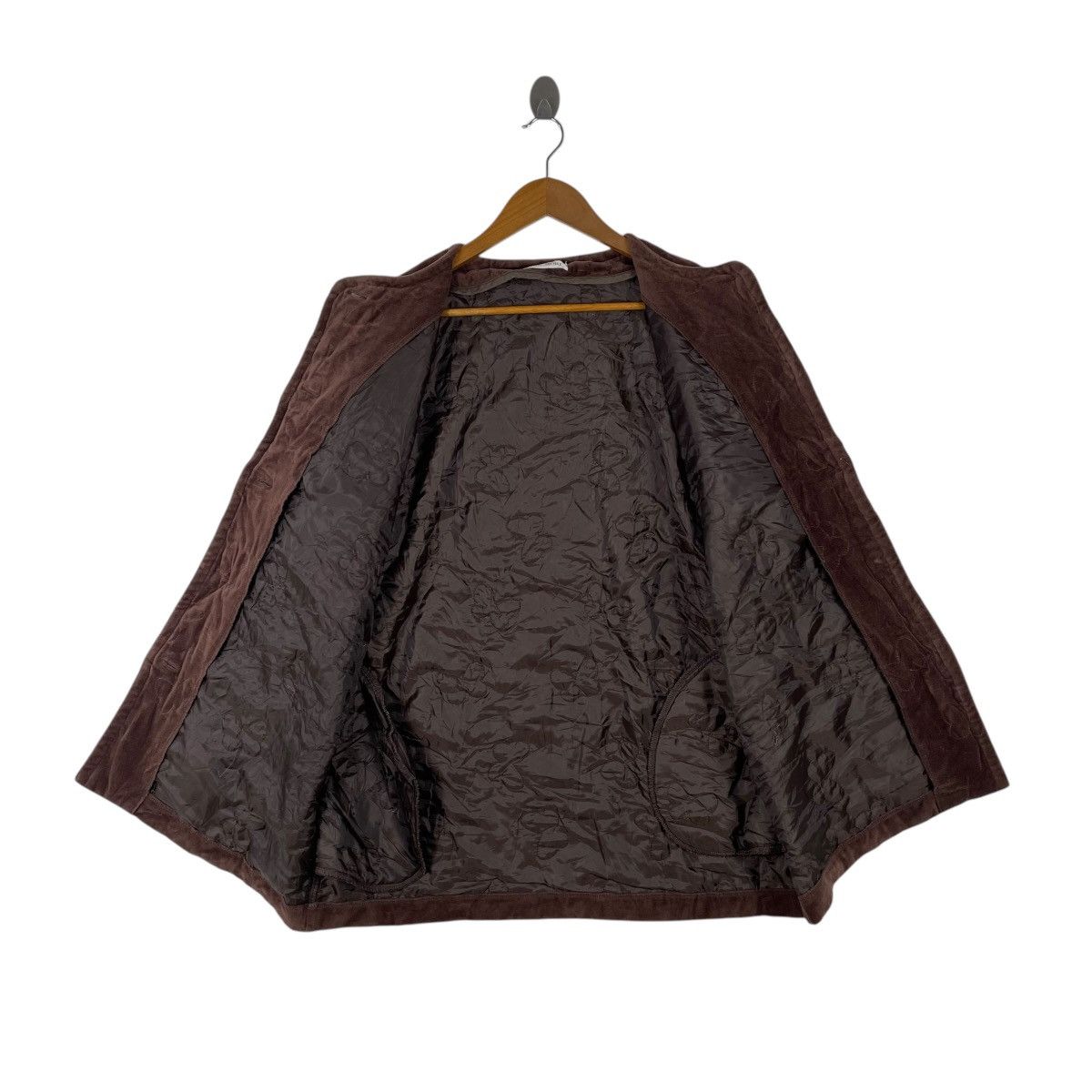 Hanae Mori × Vintage Vintage Hanae Mori Fleece Cardigan Jacket Size US XL / EU 56 / 4 - 3 Thumbnail