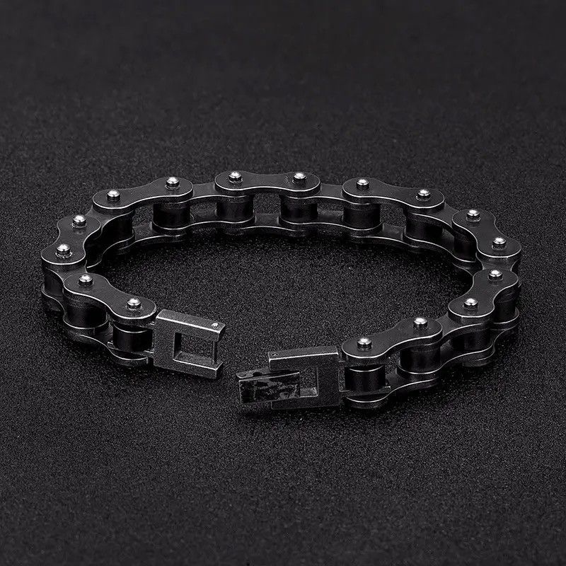 Jewelry Vintage Bicycle Chain Wide Bracelet Punk Gothic Rock Size ONE SIZE - 4 Thumbnail