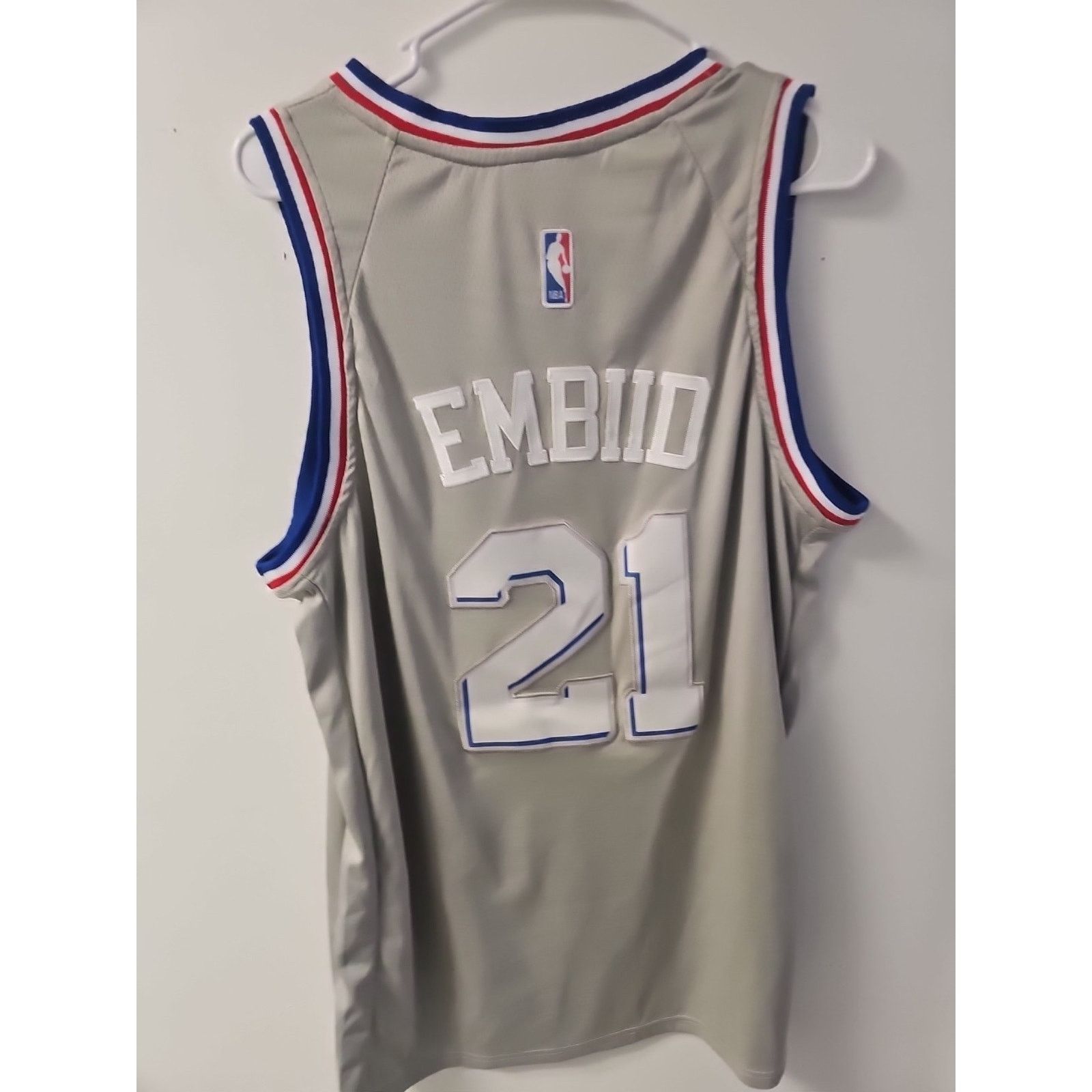 Nike Joel Embiid 76ers NBA Jersey 2019 Nike Swingman City Sz 48 Size US XL / EU 56 / 4 - 6 Thumbnail