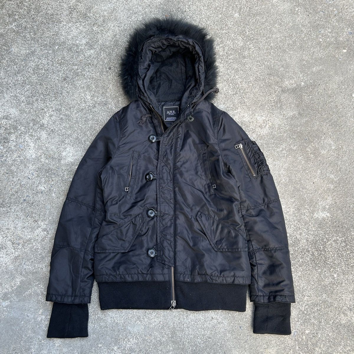 If Six Was Nine × Le Grande Bleu (L.G.B.) × MOUSSY AZUL by moussy Fur Jacket Style ifsixwasnine Size US XXS / EU 40 - 1 Thumbnail