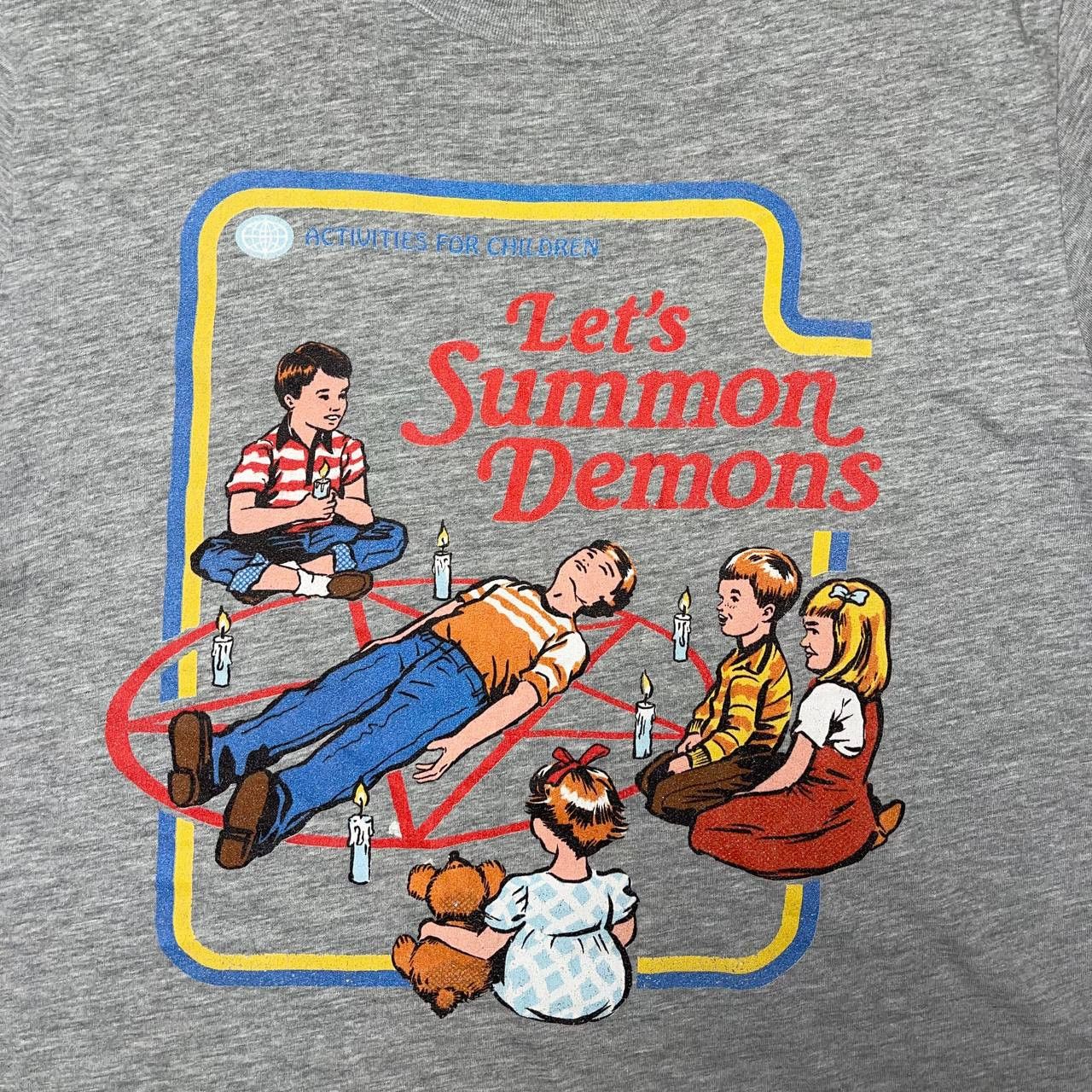 Canvas Steven Rhodes "Let's Summon Demons" VintageT-Shirt Size M Size US M / EU 48-50 / 2 - 6 Thumbnail