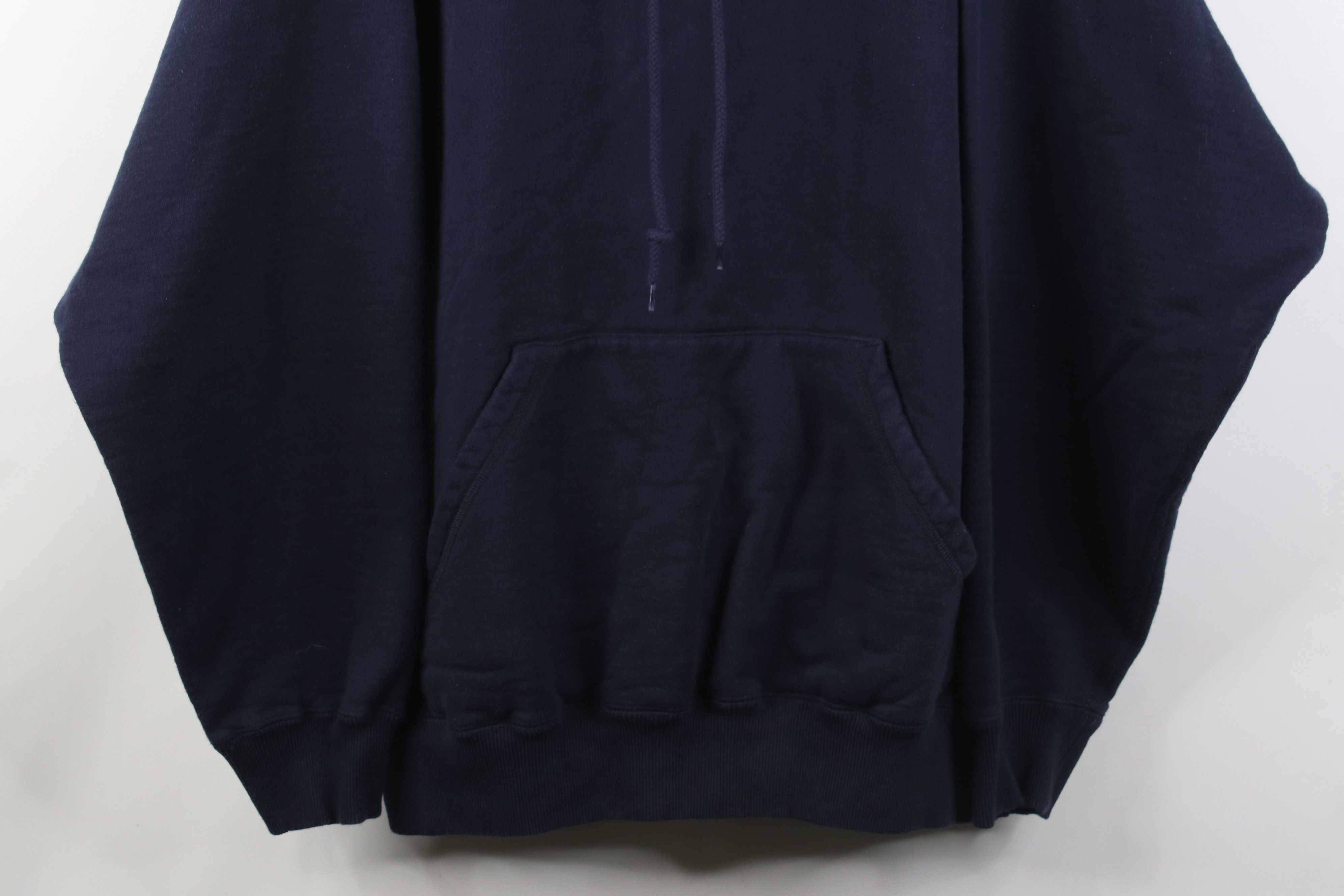 Vintage Vintage 90s Y2K Streetwear Cotton Hoodie Sweatshirt Blue Size US XXL / EU 58 / 5 - 3 Thumbnail