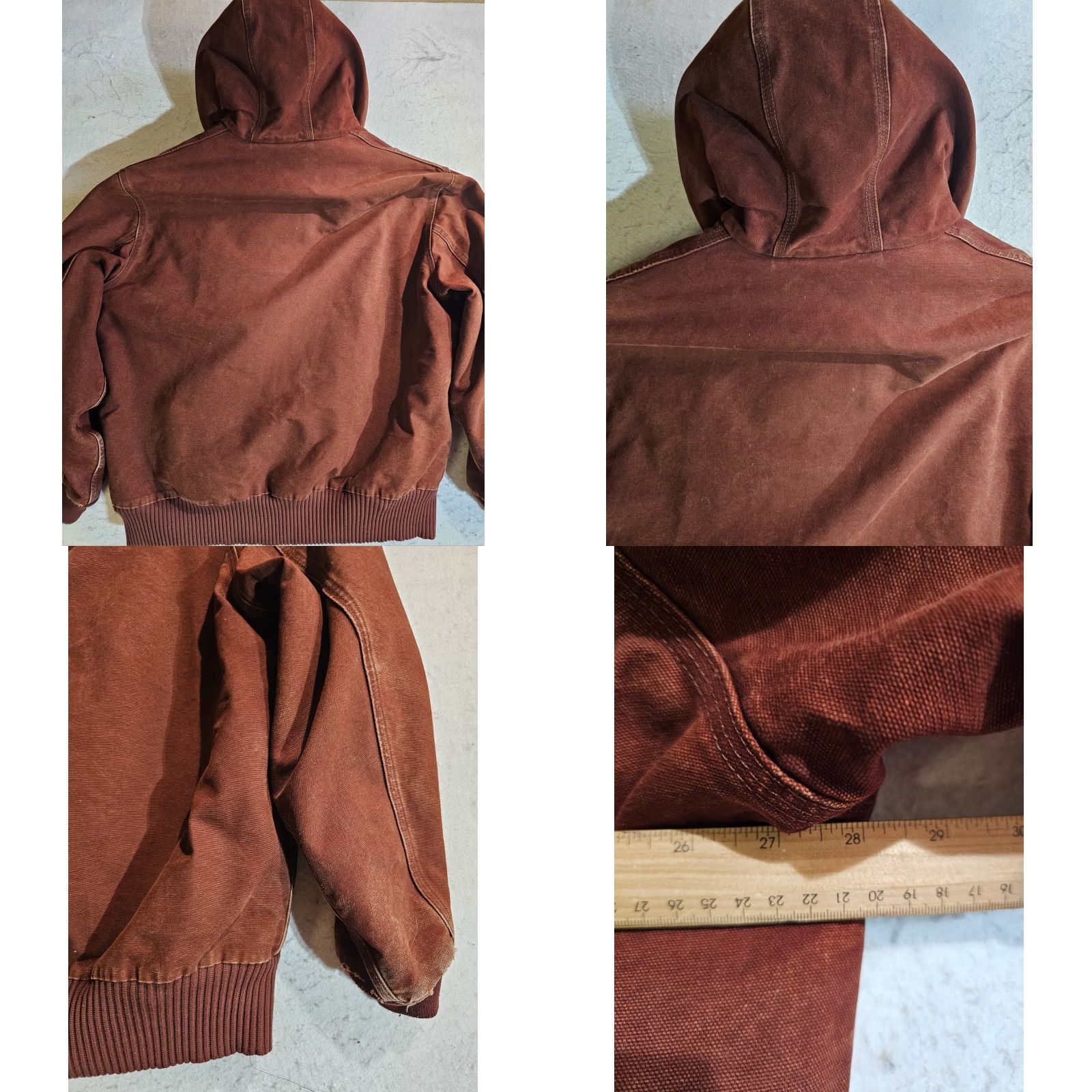 Carhartt VINTAGE Carhartt J130 Workwear Hooded Jacket Mens XL Red Clay 90s Rare Canvas Bomber Zip Hooded Size US XL / EU 56 / 4 - 10 Thumbnail