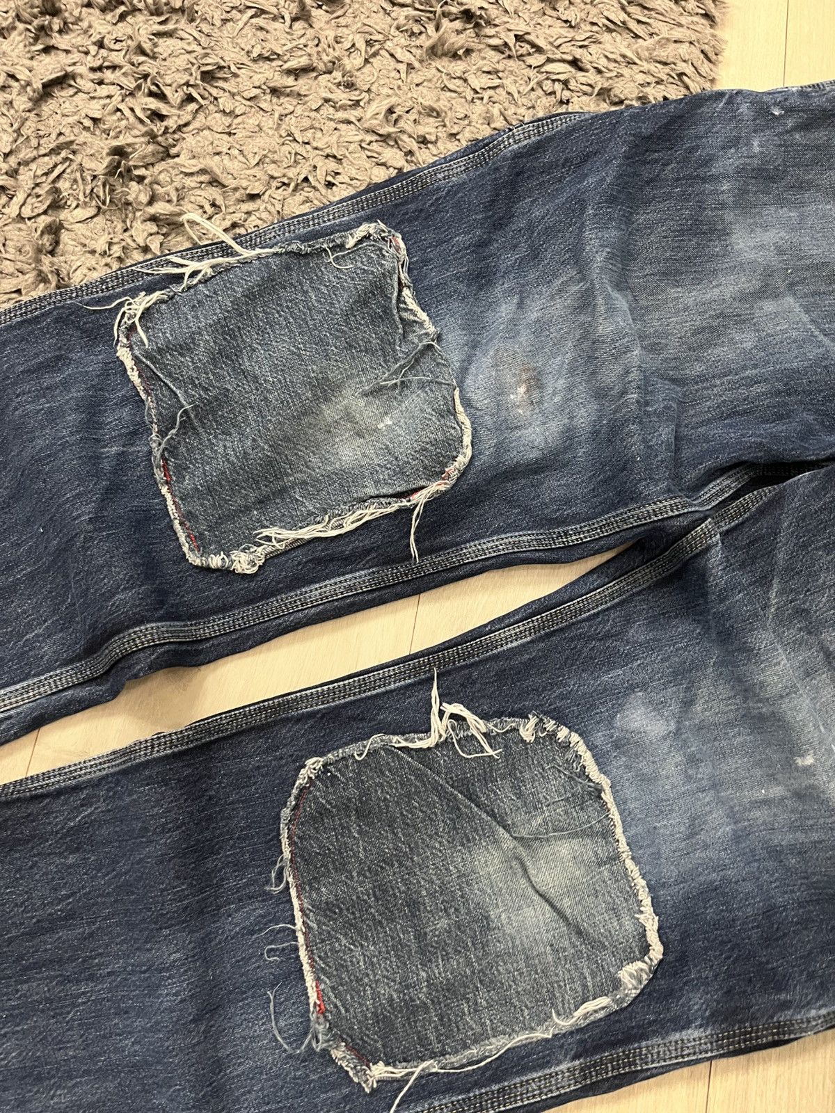 Carhartt 🔥90's Carhartt Double Knee Faded Y2k Carpenters Work Jeans Size US 32 / EU 48 - 14 Thumbnail
