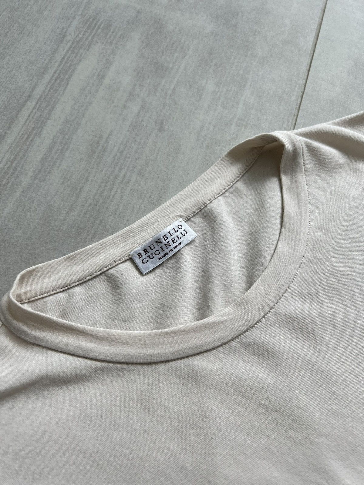 Brunello Cucinelli Brunello Cucinelli Cotton Jersey Top Silk Long Sleeves Size M / US 6-8 / IT 42-44 - 7 Thumbnail