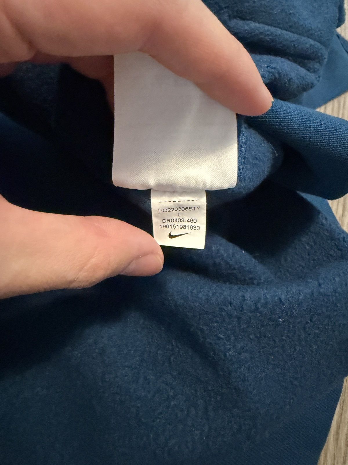 Nike Nike Blue Fleece Zip Up Size US L / EU 52-54 / 3 - 5 Thumbnail