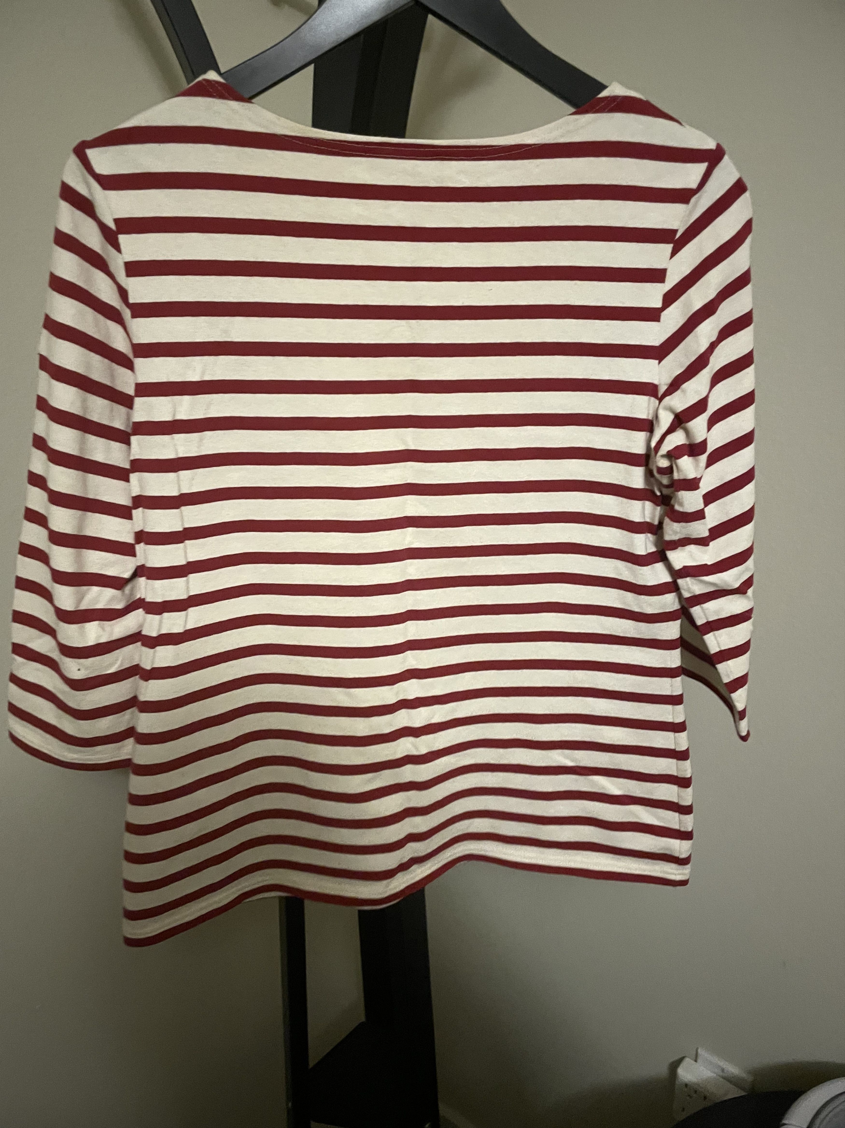 Saint James Saint James Galathée II Breton Striped Top - Red/White Size M / US 6-8 / IT 42-44 - 2 Thumbnail