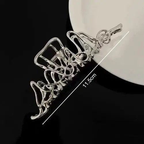 Japanese Brand × Vintage Large Metal Hair Claw Clip Irregular Hairpins Punk Size ONE SIZE - 3 Thumbnail