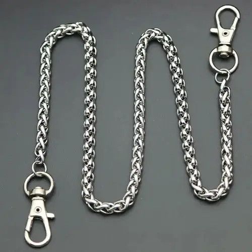 Jewelry Stainless Steel Long Metal Wallet Chain Pants Size ONE SIZE - 2 Thumbnail