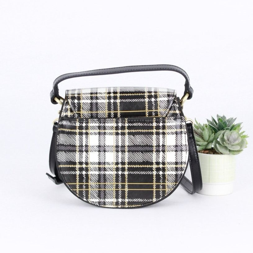 Patricia Nash Patricia Nash Annfield Plaid-Printed Leather Crossbody Bag Size ONE SIZE - 6 Thumbnail