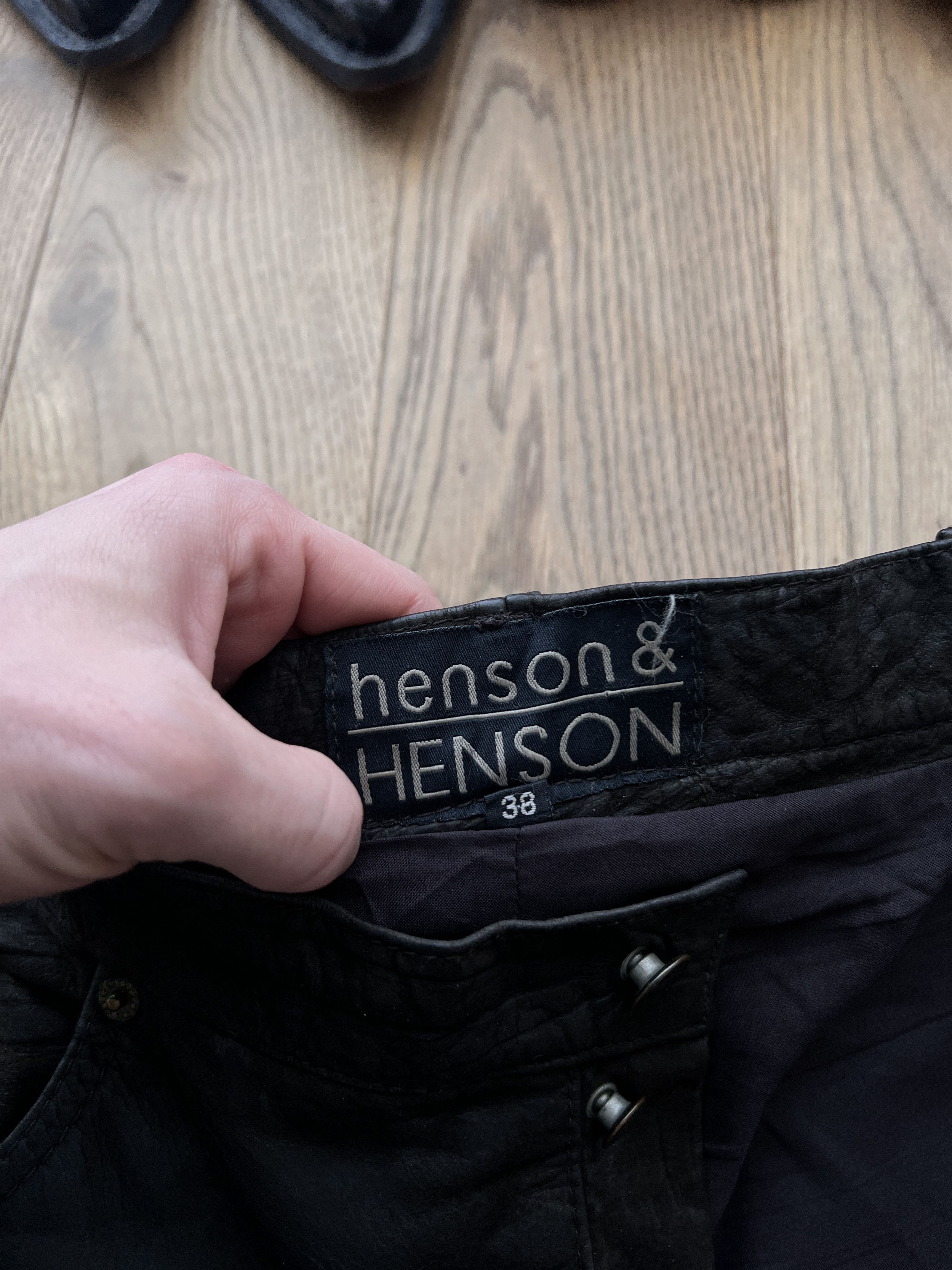 Hysteric Glamour True faded VTG 90s cowboy core leather pants baggy y2k opium Size US 36 / EU 52 - 10 Thumbnail
