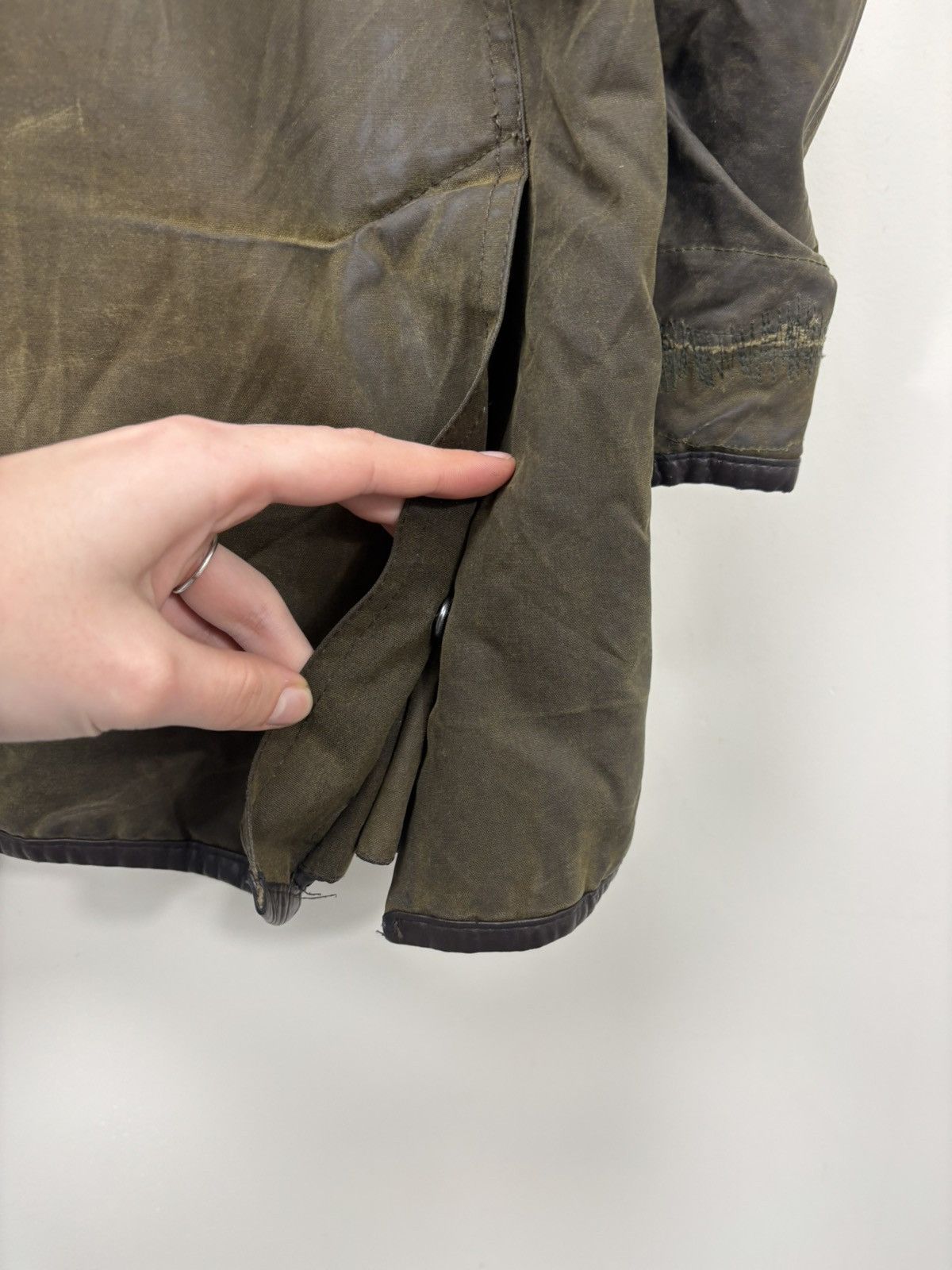 Barbour Barbour Longhurst Wax Cotton Men’s Khaki Waxed Jacket Coat Size US XXL / EU 58 / 5 - 25 Thumbnail