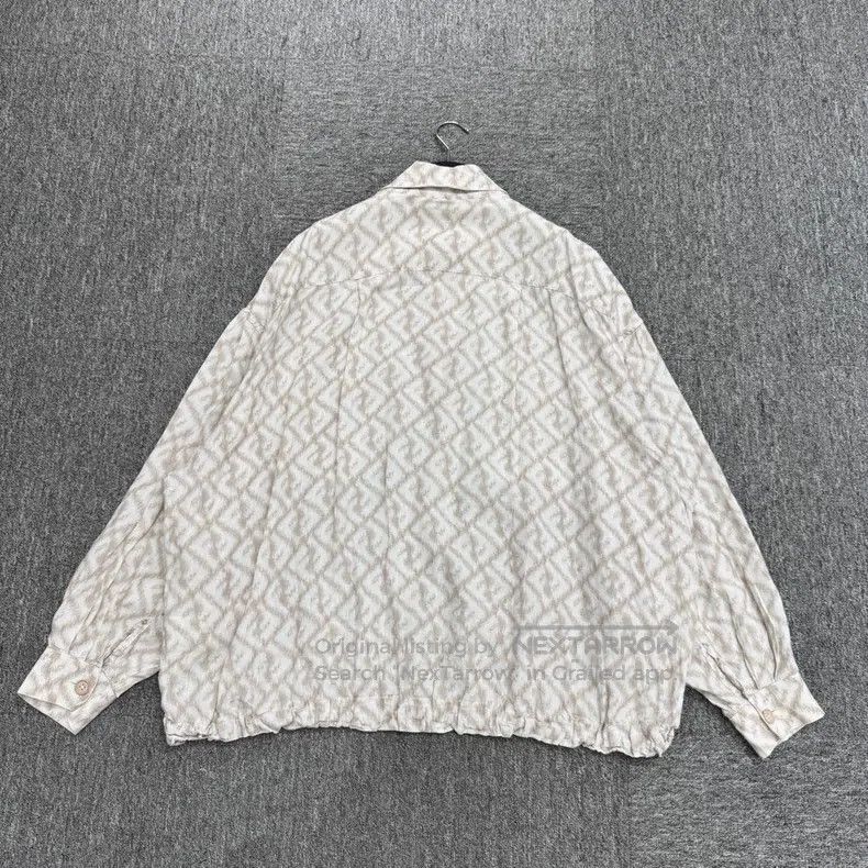 Fendi Fendi size 39 Double F Logo Embossed Linen Shirt Size US M / EU 48-50 / 2 - 5 Thumbnail