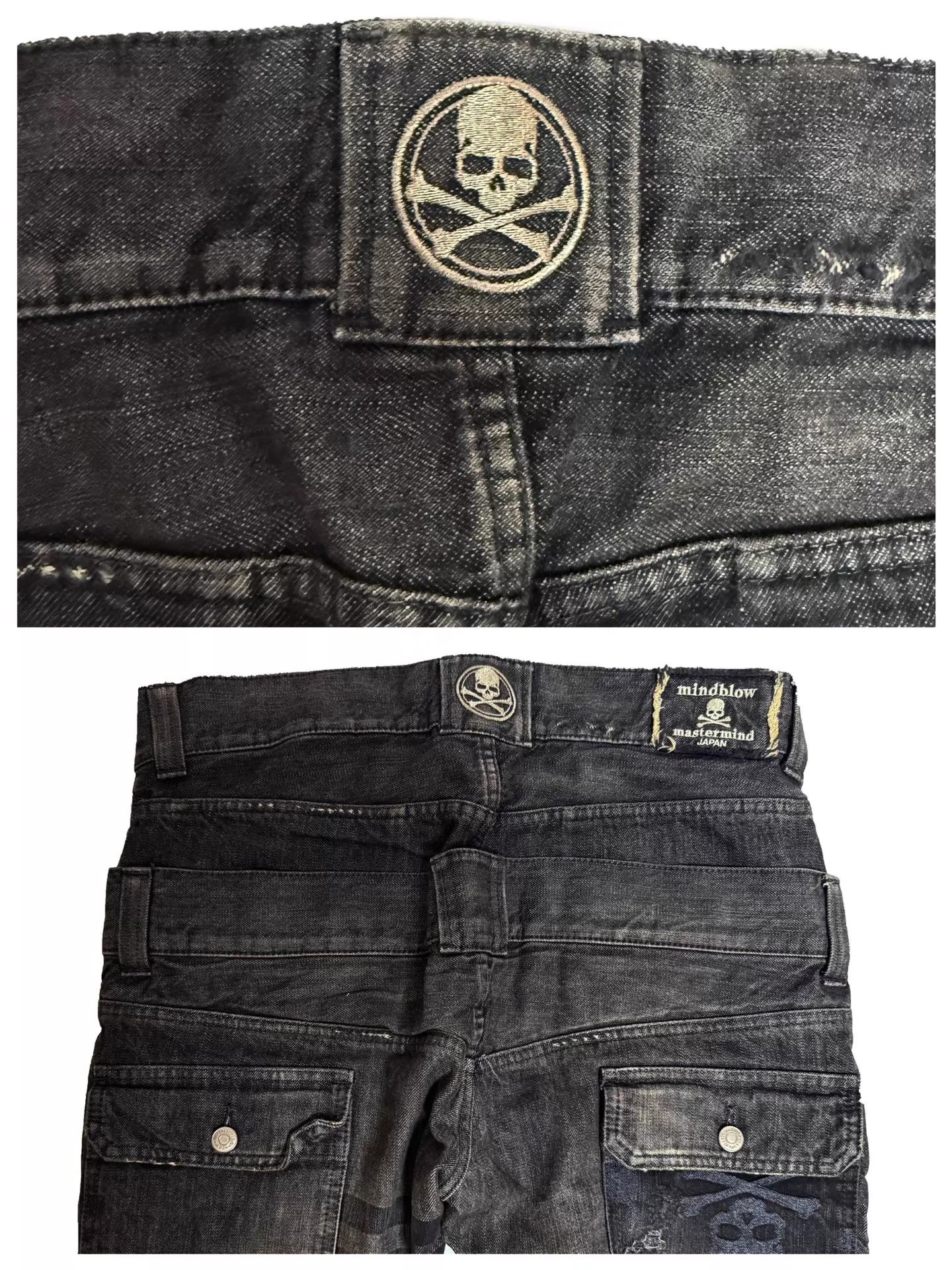 Mastermind Japan mastermind japan 11aw mindblow black 2waist bush pants Size US 34 / EU 50 - 5 Thumbnail