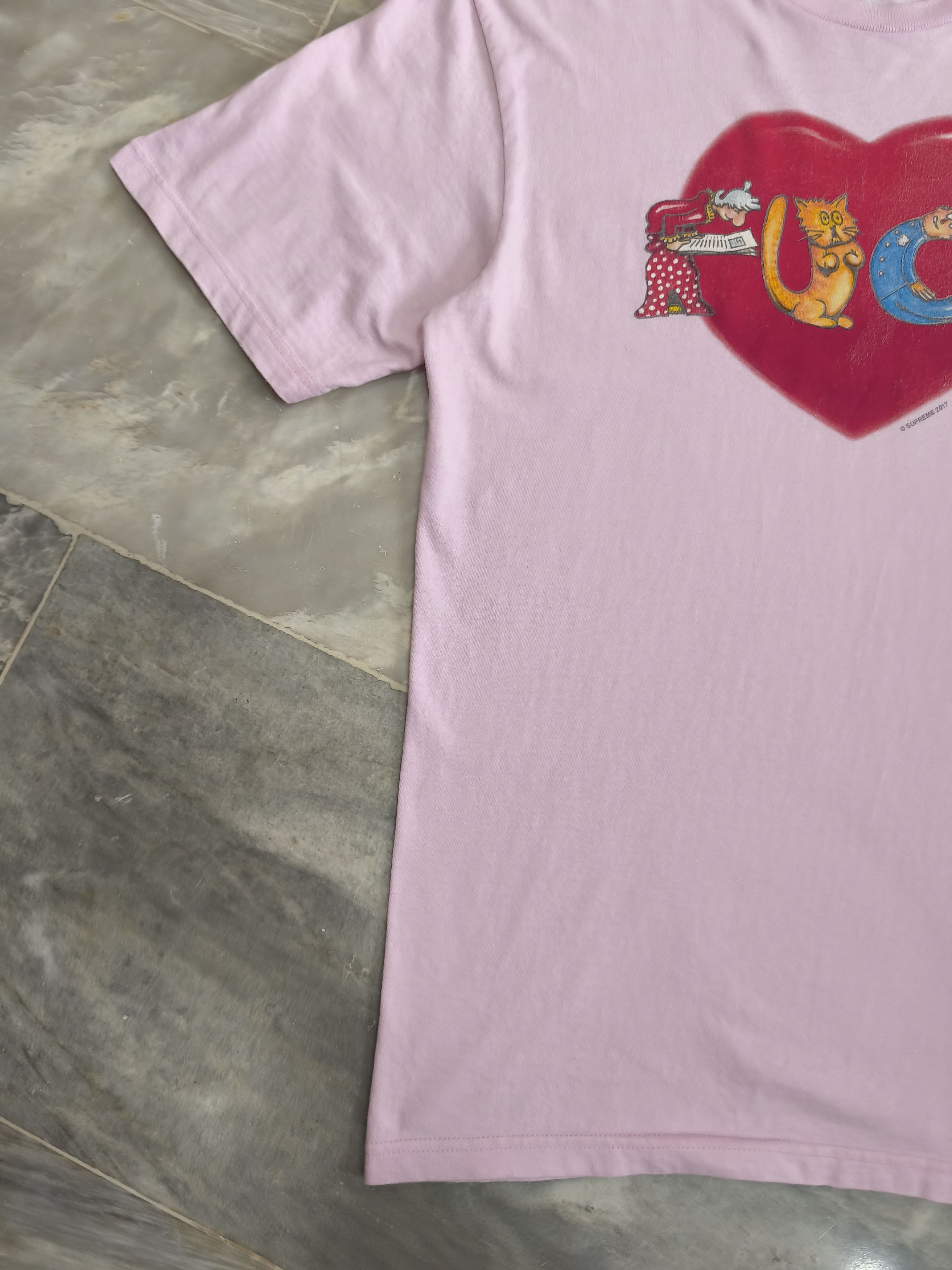 Supreme Supreme FW17 Heart Tee Size US L / EU 52-54 / 3 - 3 Thumbnail