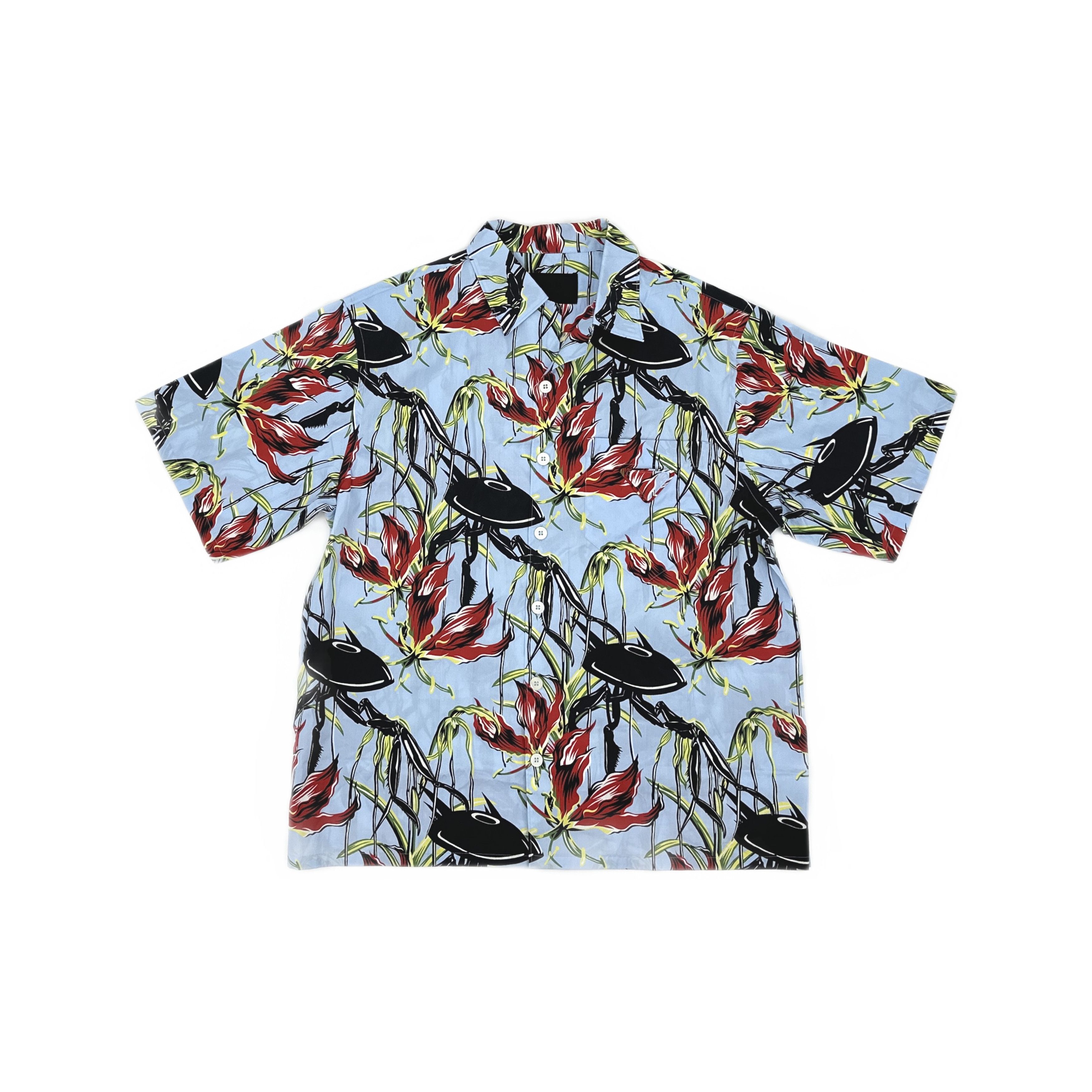 Prada Prada Runway Studded Floral Print Shirt SS12 Size 43 | Grailed