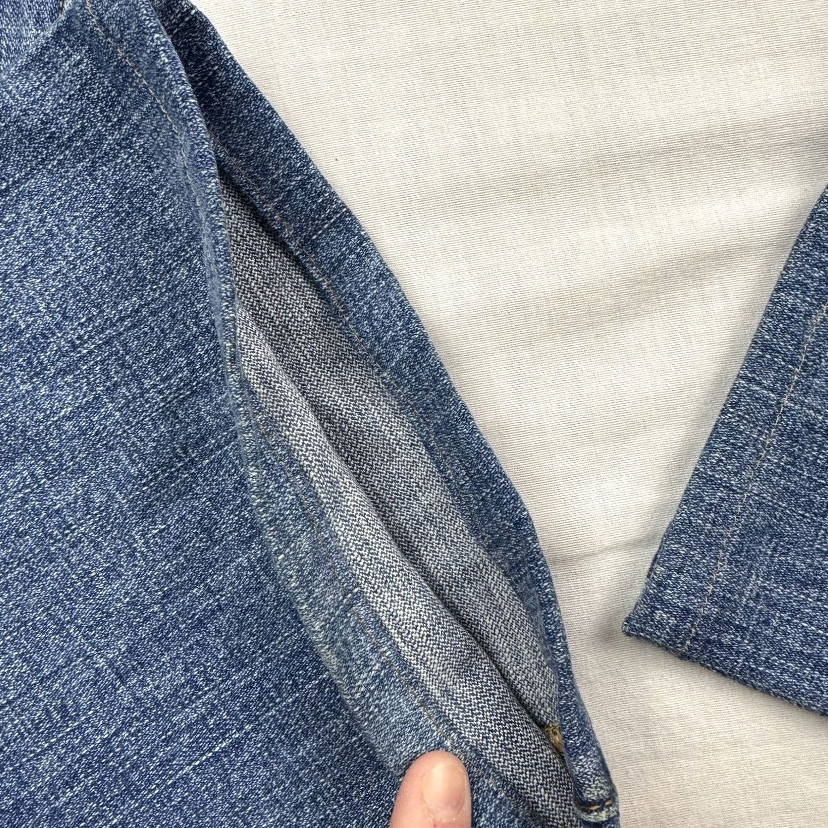 Levi's VINTAGE Levis 545 Low Bootcut Jeans Womens 30x31 Mid Rise Hipster Y2K Blue Denim Cotton Spandex Size 30" / US 8 / IT 44 - 6 Thumbnail
