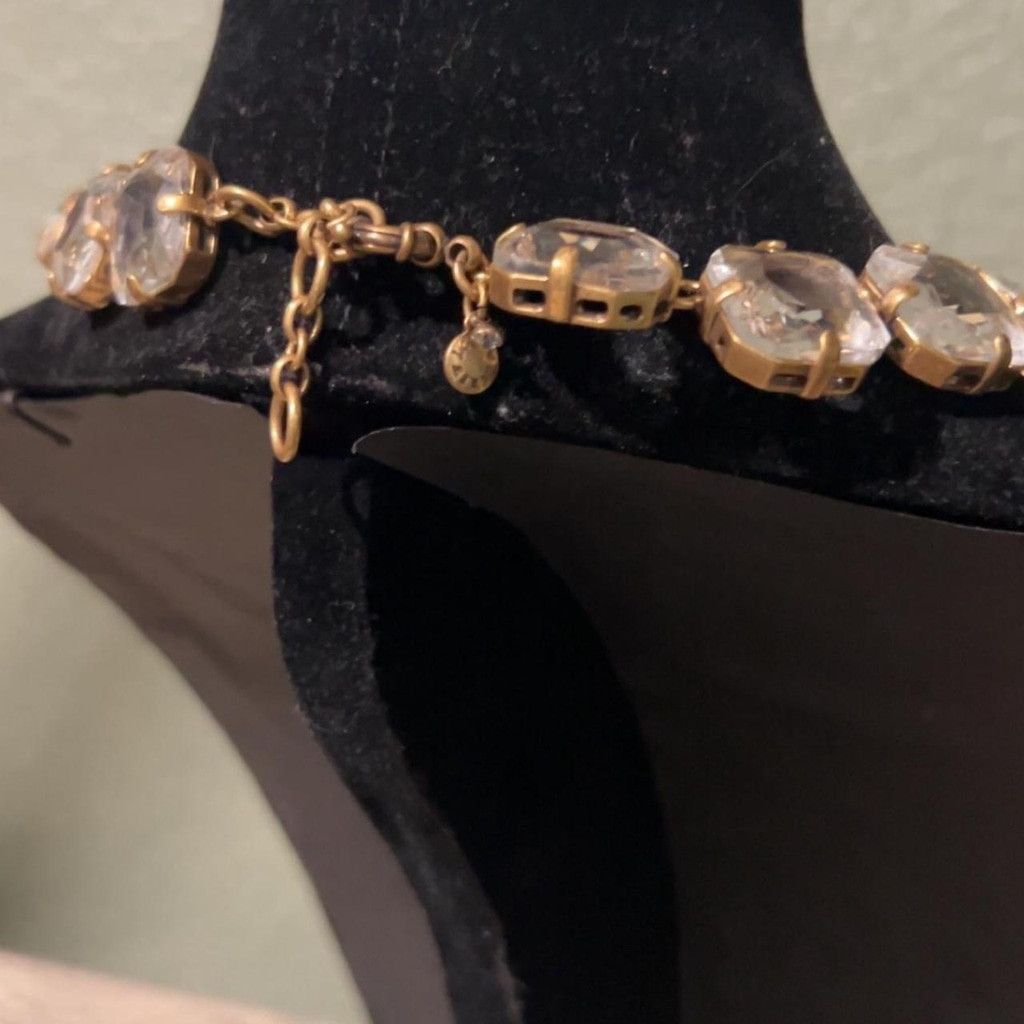 J.Crew J crew Gold and white crystal necklace #glamour #party Size ONE SIZE - 3 Thumbnail