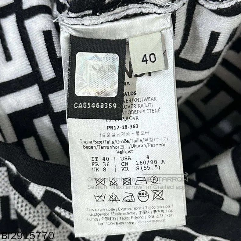 Fendi Fendi Black and white double F floral maxi dress Size XS / US 0-2 / IT 36-38 - 5 Thumbnail