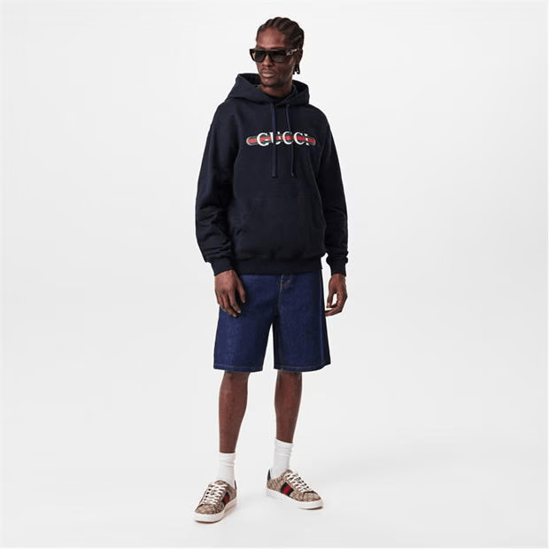 Gucci Printed Cotton Jersey Hooded Sweatshirt Size US M / EU 48-50 / 2 - 6 Thumbnail