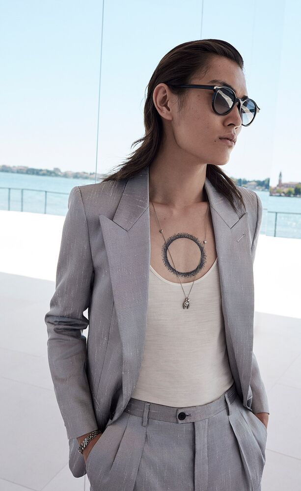 Spring 2022 Saint Laurent Anthony Vaccarello Blazer