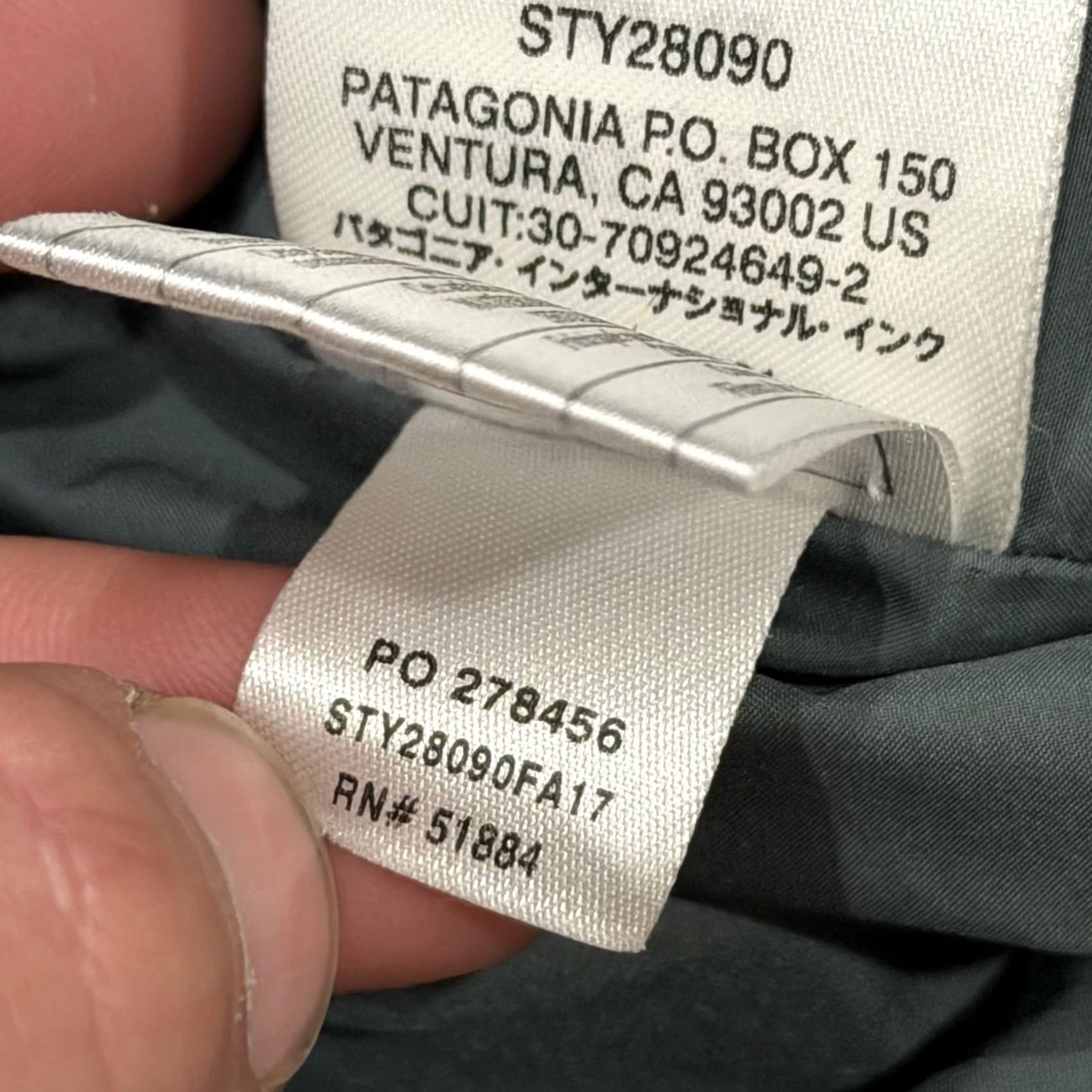 Patagonia Patagonia Windsweep 3-in-1 Quilted Jacket Coat Gray Green Mens XL STY28090 Size US XL / EU 56 / 4 - 6 Thumbnail