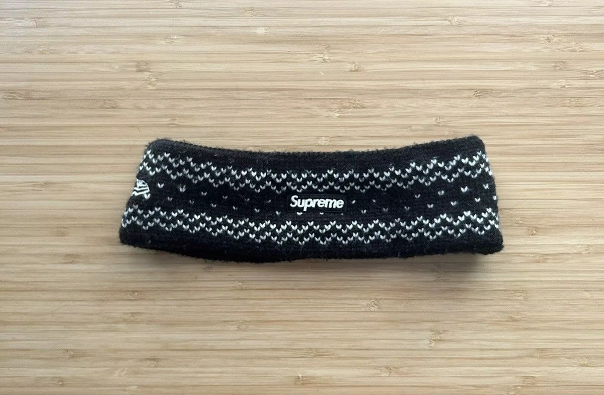 Supreme Supreme FW17 New Era Arc Logo Headband Black Size ONE SIZE - 3 Thumbnail