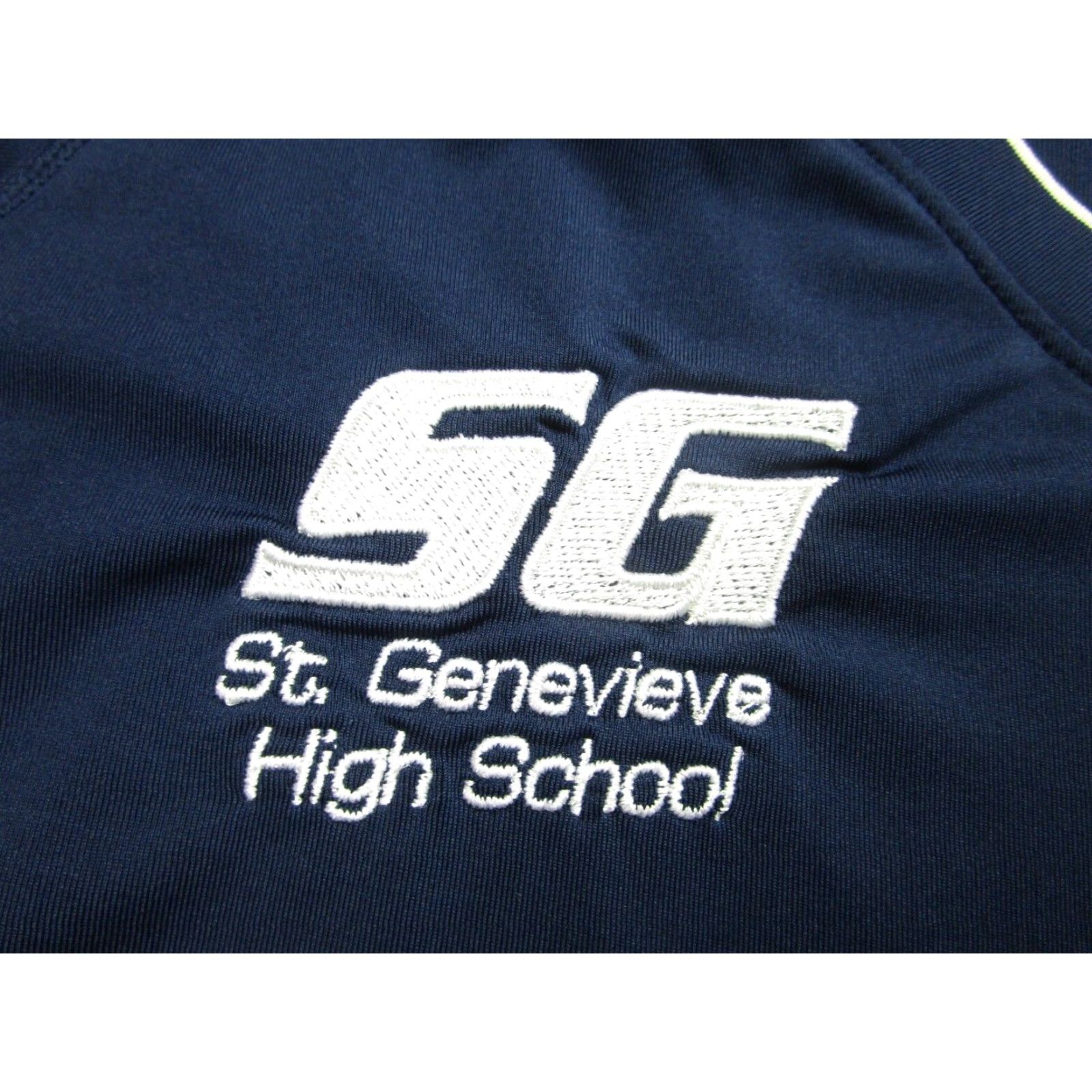 Nike St. Genevieve High School Shirt Nike Pro Combat Dri-Fit V-Neck Womens L Blue Nike Pro Combat Dri-Fit Shirt Womens L Blue Size L / US 10 / IT 46 - 3 Thumbnail
