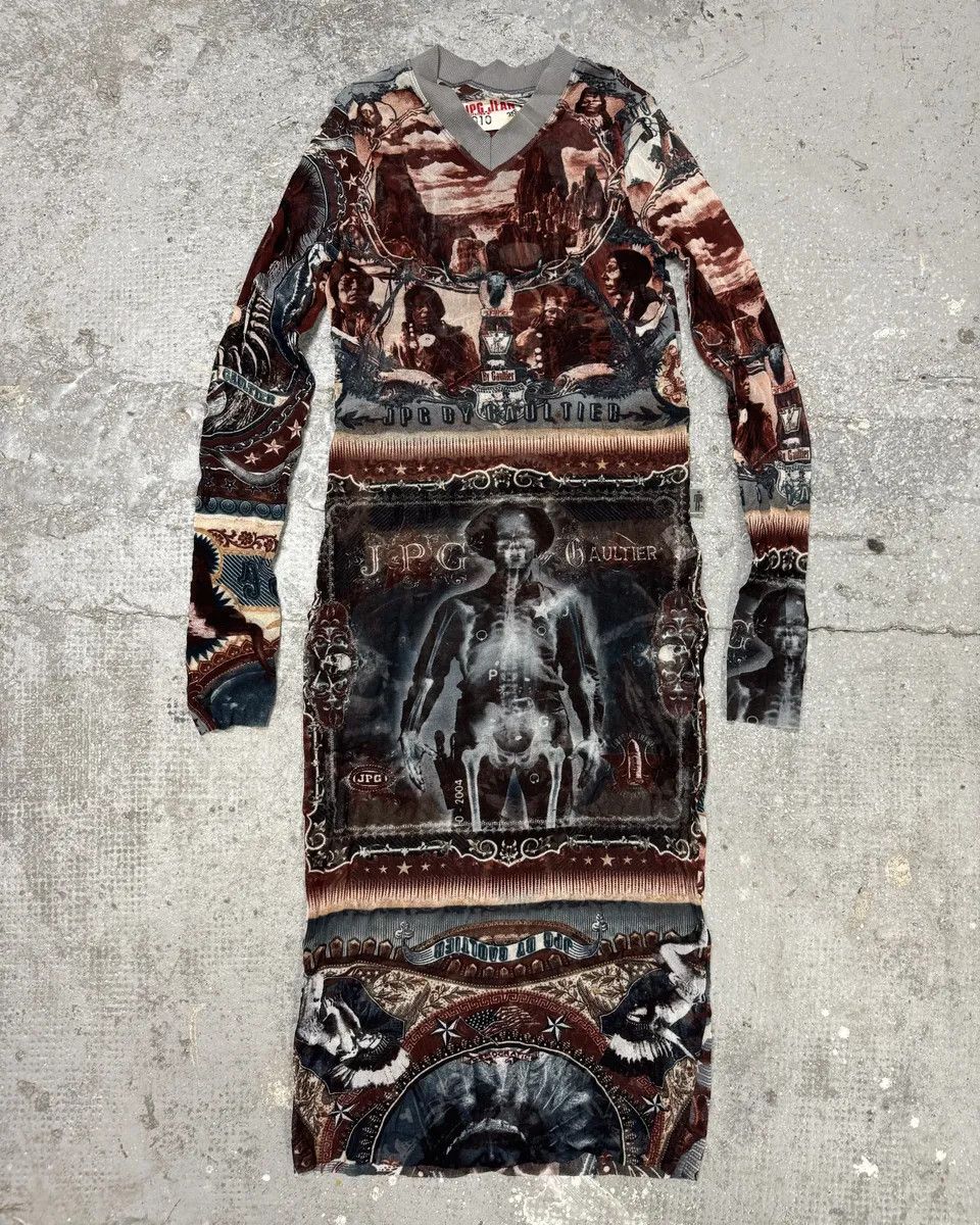 Designer × Jean Paul Gaultier × Vintage 2000s Jean Paul Gaultier Native American Indian Dress Size XS / US 0-2 / IT 36-38 - 1 Thumbnail