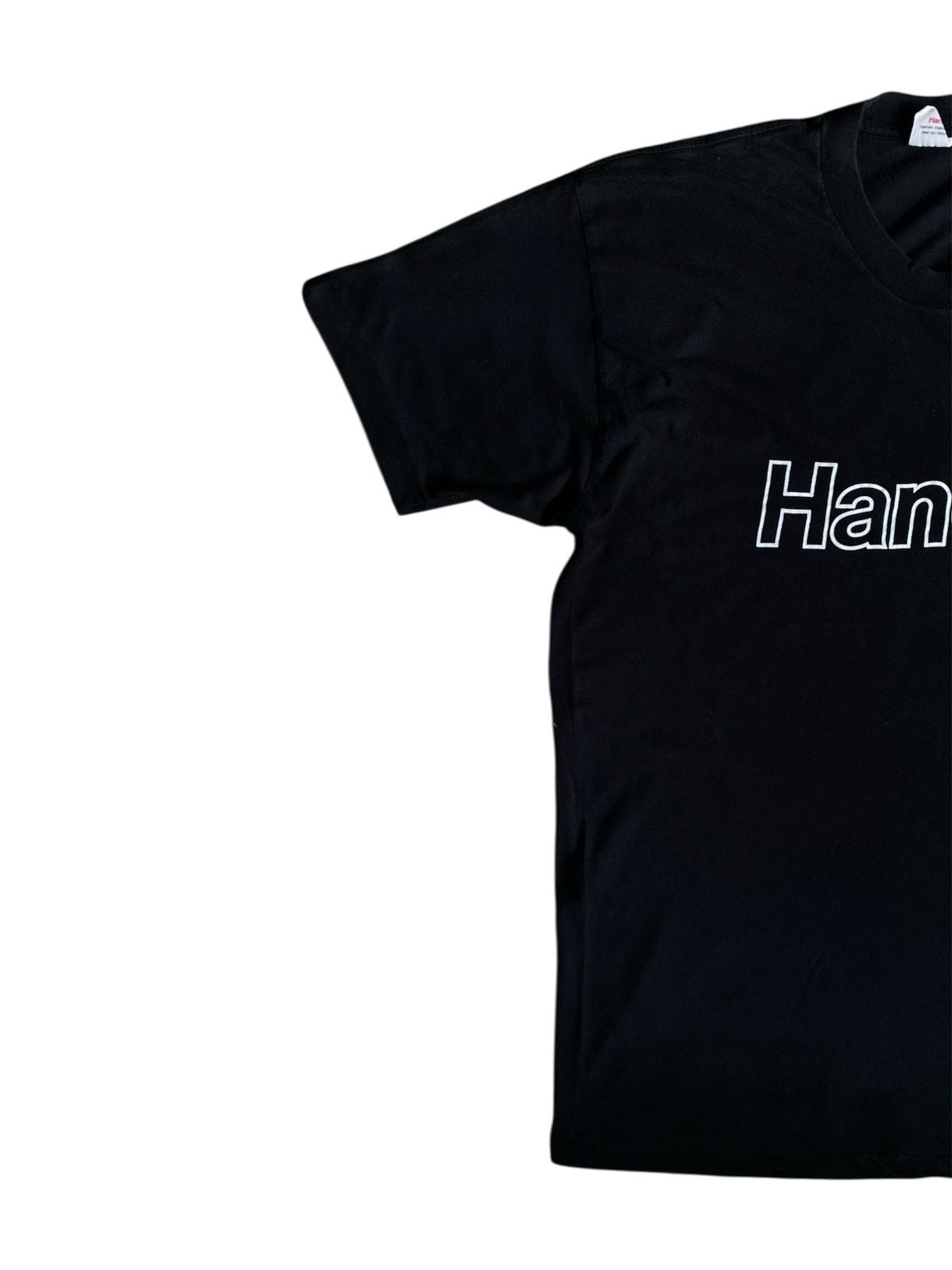 Hanes × Vintage Vintage Hanes single stitched blank t shirt Size US L / EU 52-54 / 3 - 2 Thumbnail