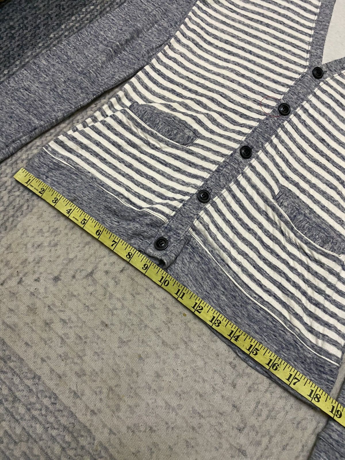 291295=Homme 291295=Homme Custom Made Stripe Cardigan Size US S / EU 44-46 / 1 - 10 Thumbnail